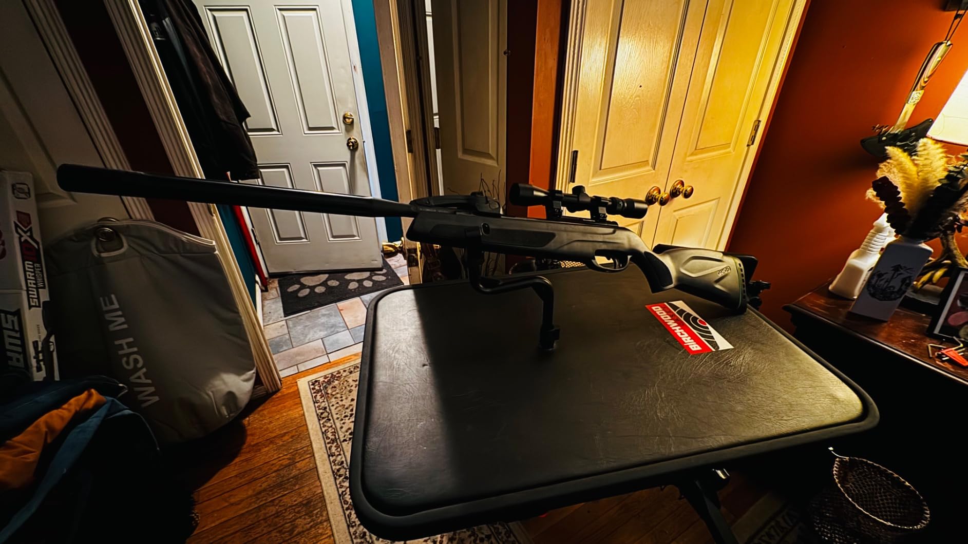 Gamo Swarm Whisper Break Barrel Pellet Air Rifle - 10-Rounds | 10-Shot System - Whisper-Quiet Shooting - Scope Included customer photo 2