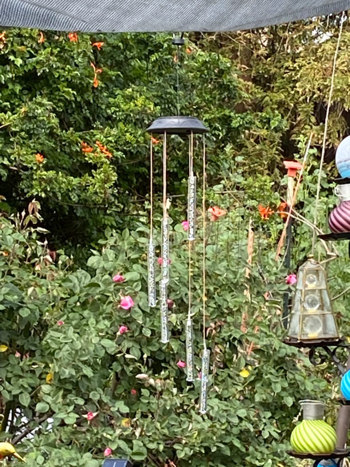 Hummingbird Solar Chimes,Unique Birthday Gifts for Women/Mom/Grandma,Best Idears Grardening customer photo 1