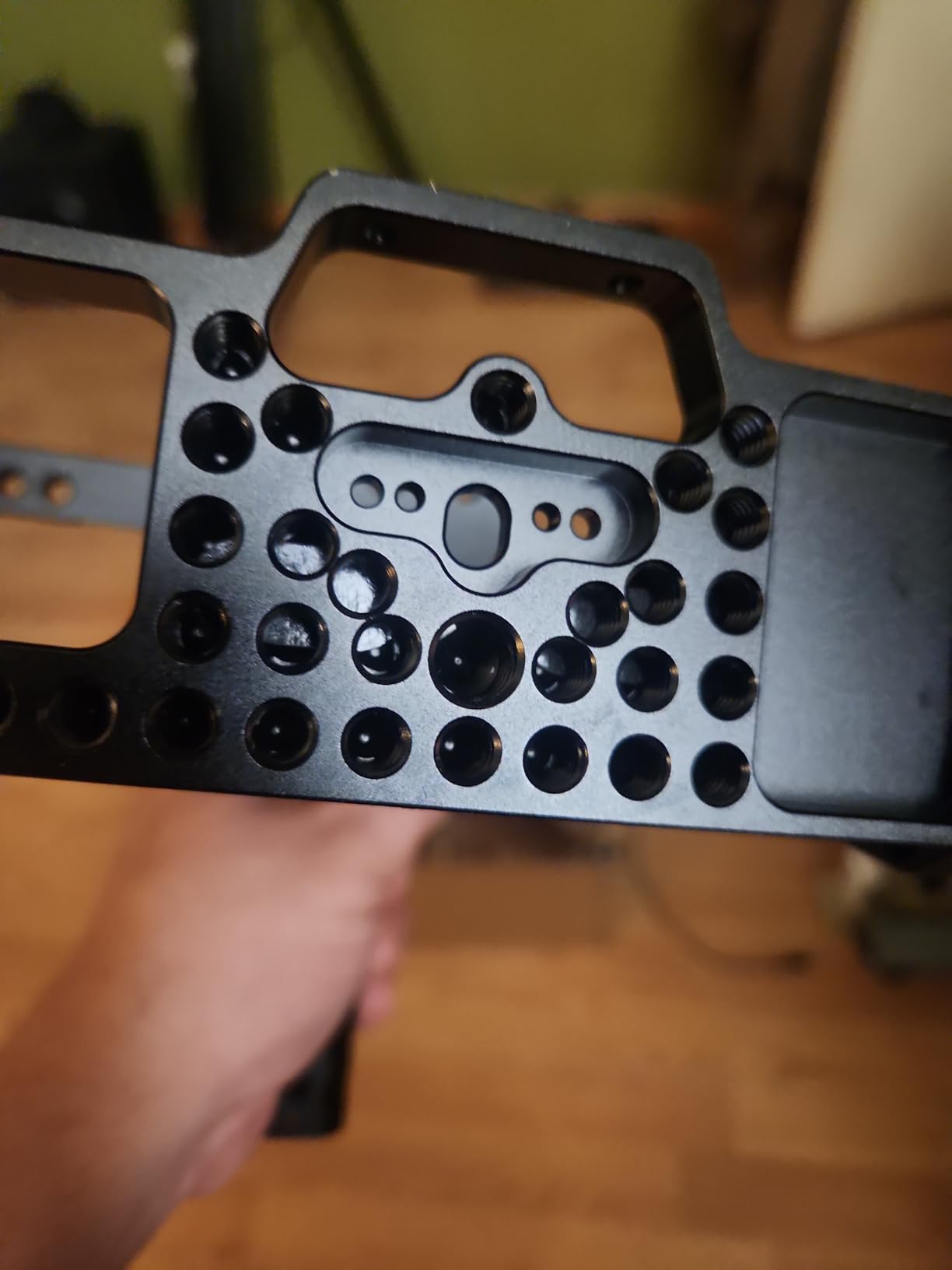 Camera Cage for Blackmagic Design Pocket Cinema Camera 4K & 6K | BMPCC 4K / 6K Cage | with Top Handle | Built-in Cold Shoe, NATO Rail | Aluminum Alloy Cage | Detacbable, Expandable customer photo 1