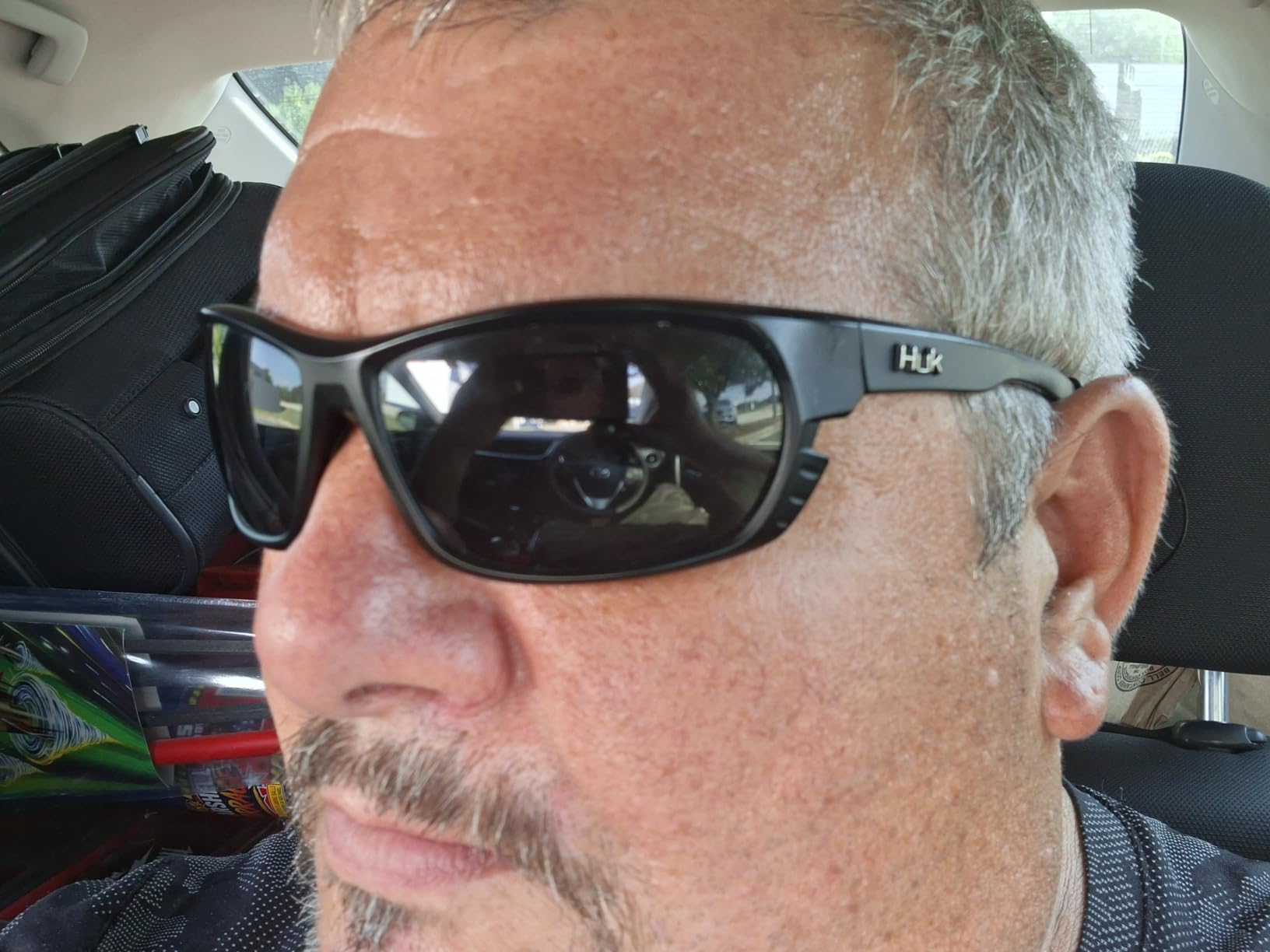 HUK Sunglasses, Polarized Lens Eyewear with Performance Frames, Fishing, Sports & Outdoors Sunglasses customer photo 1