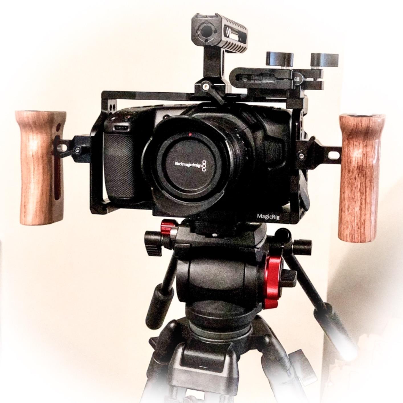 Camera Cage Kit for Blackmagic Design Pocket Cinema Camera 4K & 6K | for BMPCC 4K / 6K Cage | with NATO Handle, T5 SSD Mount | Built-in Cold Shoe, NATO Rail | Aluminum Alloy Cage customer photo 2