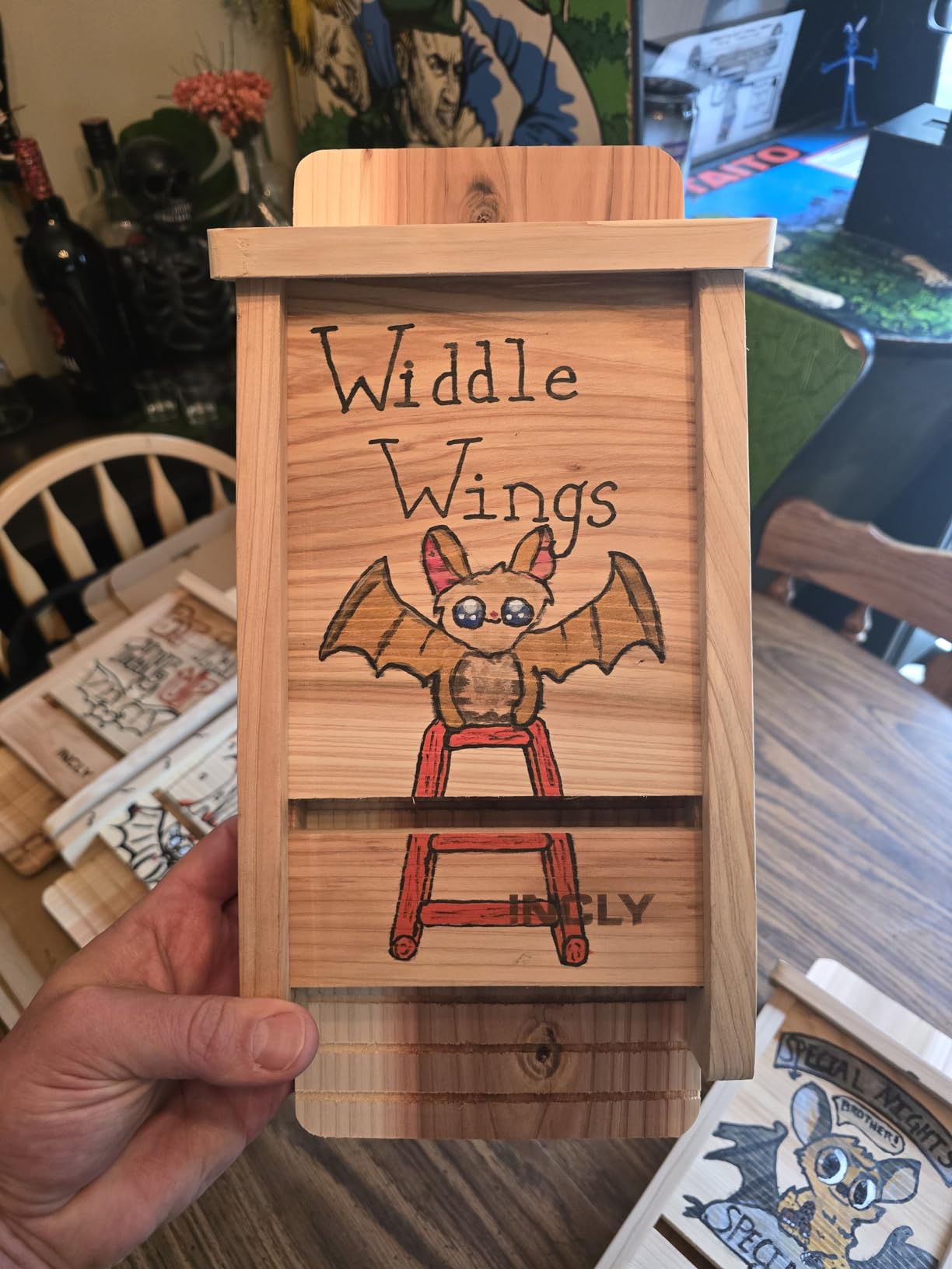 INCLY Small Bat House Kit for Outdoors 14.6