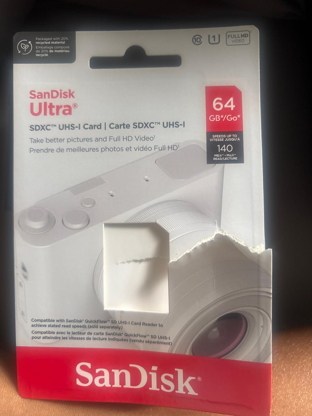 SanDisk 128GB Ultra SDXC UHS-I Memory Card - 100MB/s, C10, U1, Full HD, SD Card - SDSDUNR-128G-GN6IN customer photo 1