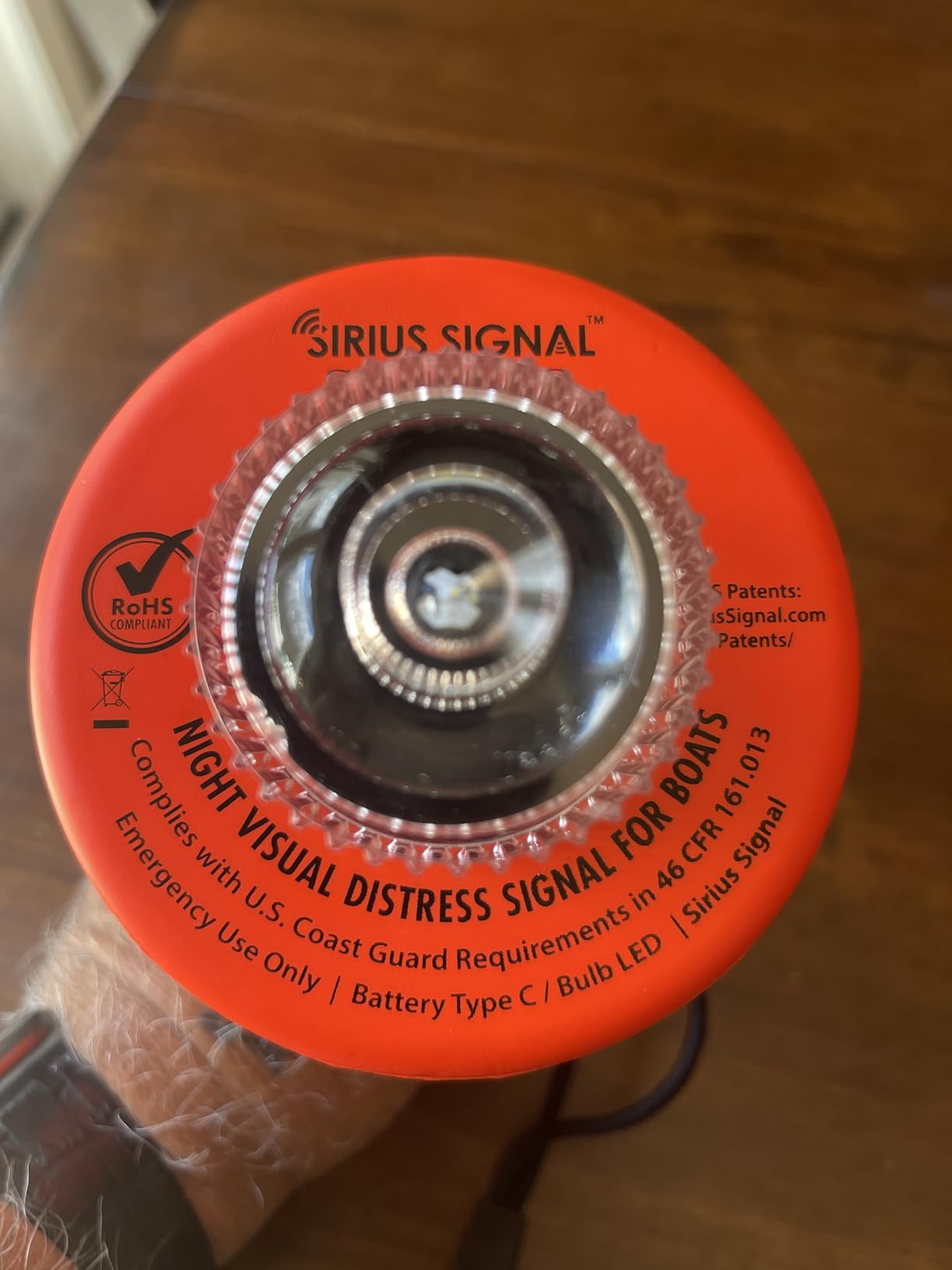 Sirius Signal C-1003 SOS LED Distress Signal - USCG Approved | Electronic Boat Flare Replacement, Bright White Light, Includes Daytime Flag & Whistle customer photo 1