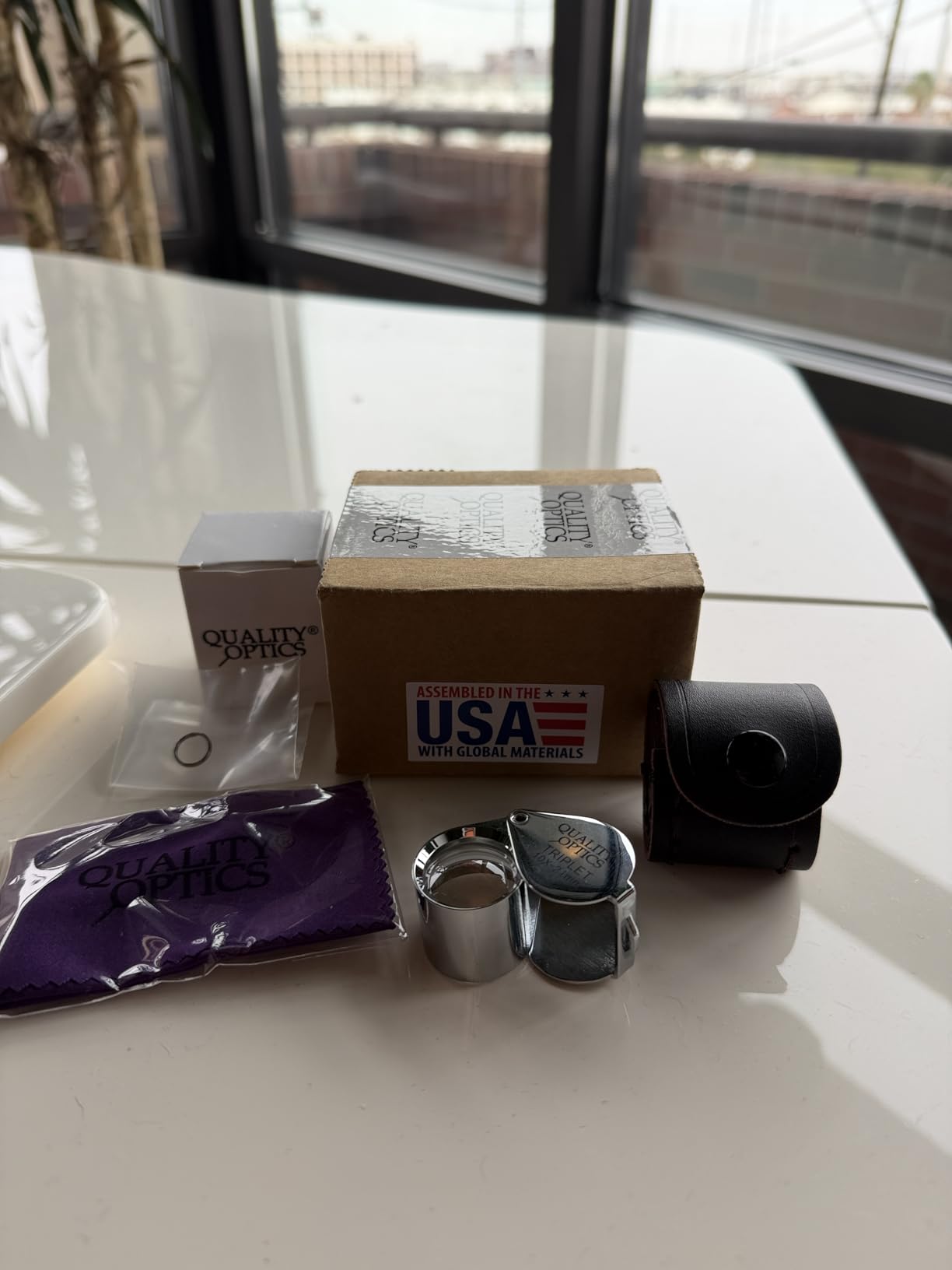 Hastings 10X Loupe Highest Optical Grade Glass Element Lens, Includes Leatherette Pouch customer photo 1