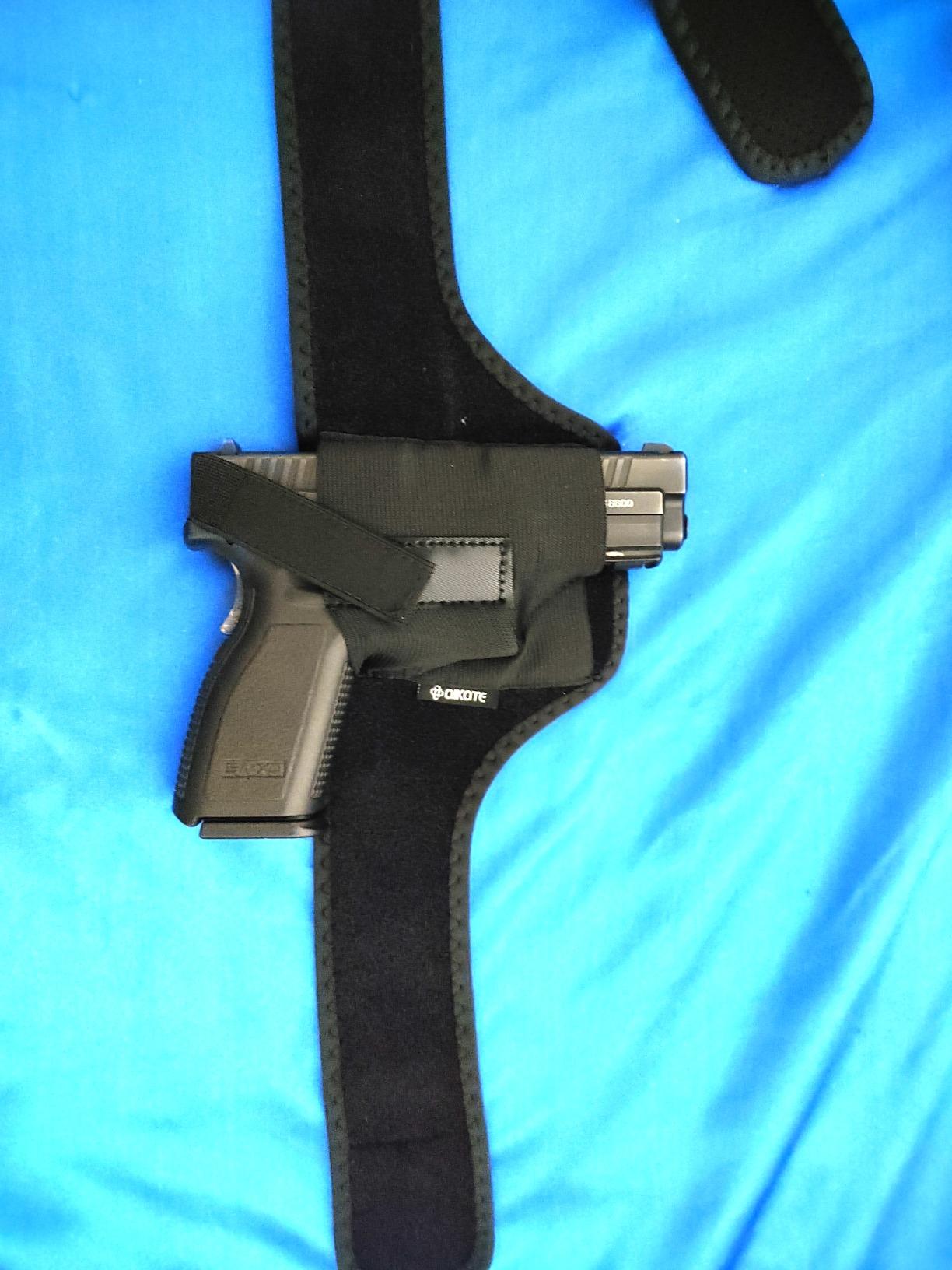 Deep Concealment Shoulder Holster, Universal Underarm Gun Holster for Men and Women, Fits Subcompact and Compact Pistols for S&W Bodyguard, M&P Shield 9mm, Glock 19 26 42 43, Sig P365 customer photo 2