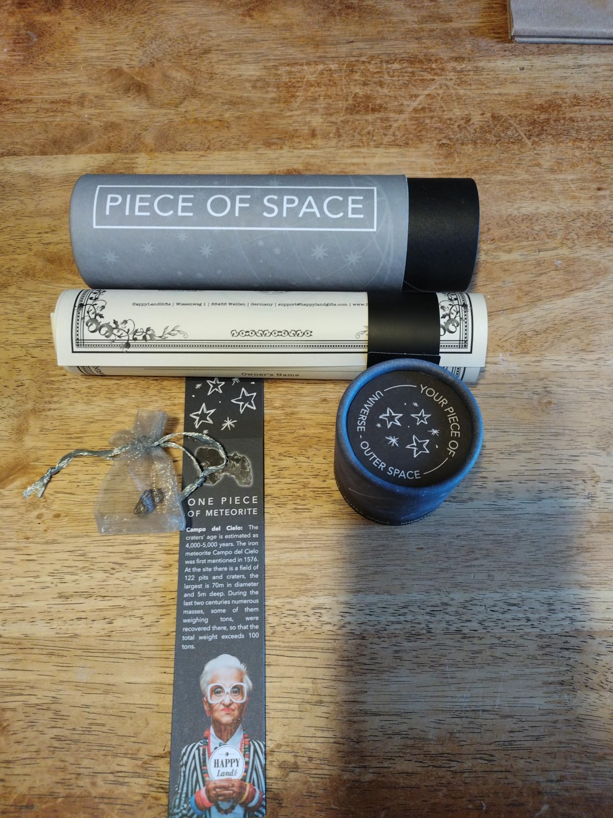 happylandgifts Shooting Star for him and her with Personalized Certificate | Iron Meteorite for Space and NASA Enthusiasts | 6th Iron Anniversary and Lovers | Space Stuff | Moon Rock customer photo 2