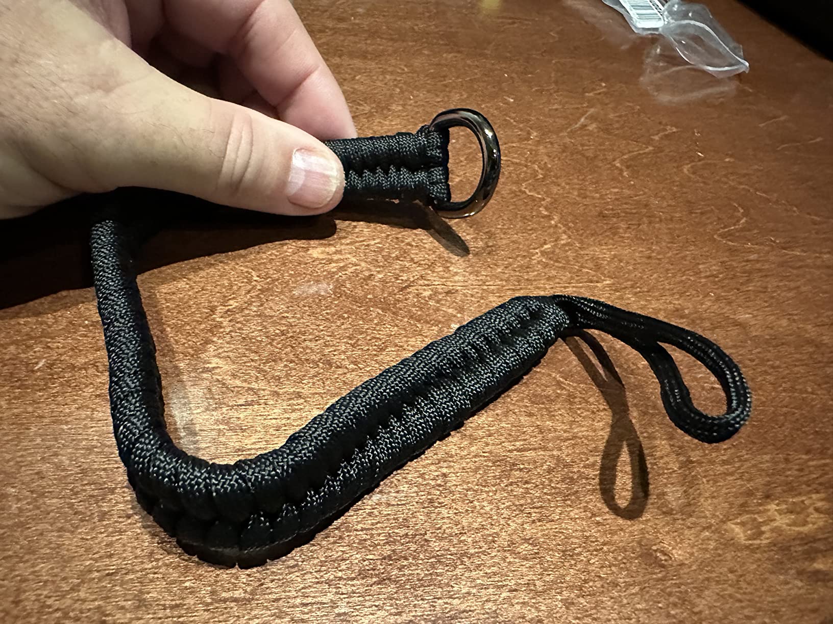 Paracord Camera Wrist Strap Lanyard, Quick Release for DSLR Mirrorless, Adjustable Black customer photo 2