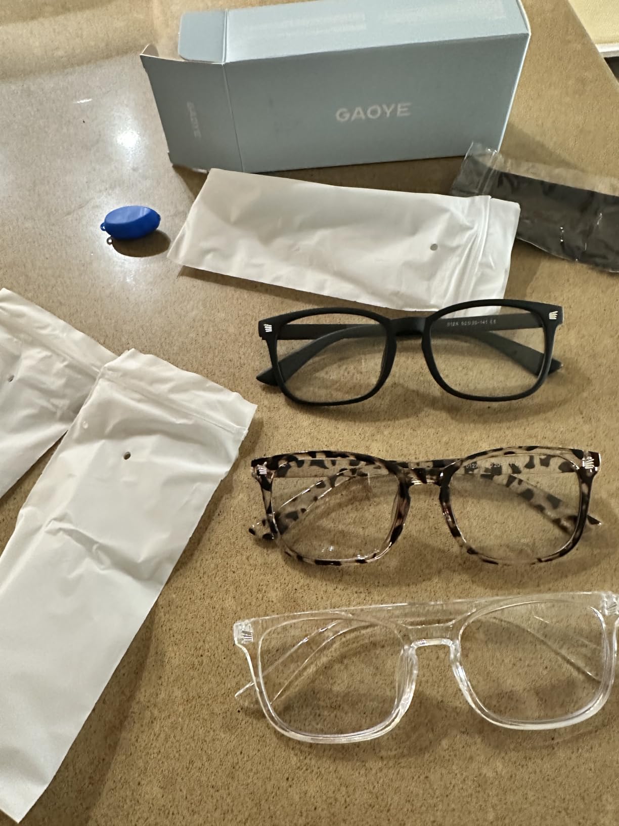 Gaoye Stylish Eyewear Frame Accessories - Blue Light Glasses for Woman - Computer Glasses for Blue Light Blocking customer photo 2