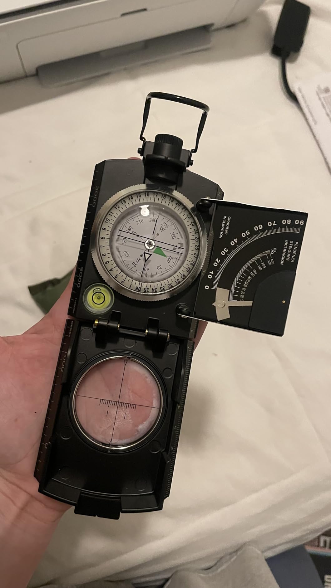 Multifunctional Military Sighting Navigation Compass with Inclinometer | Impact Resistant & Waterproof Compass for Hiking, Camping customer photo 2