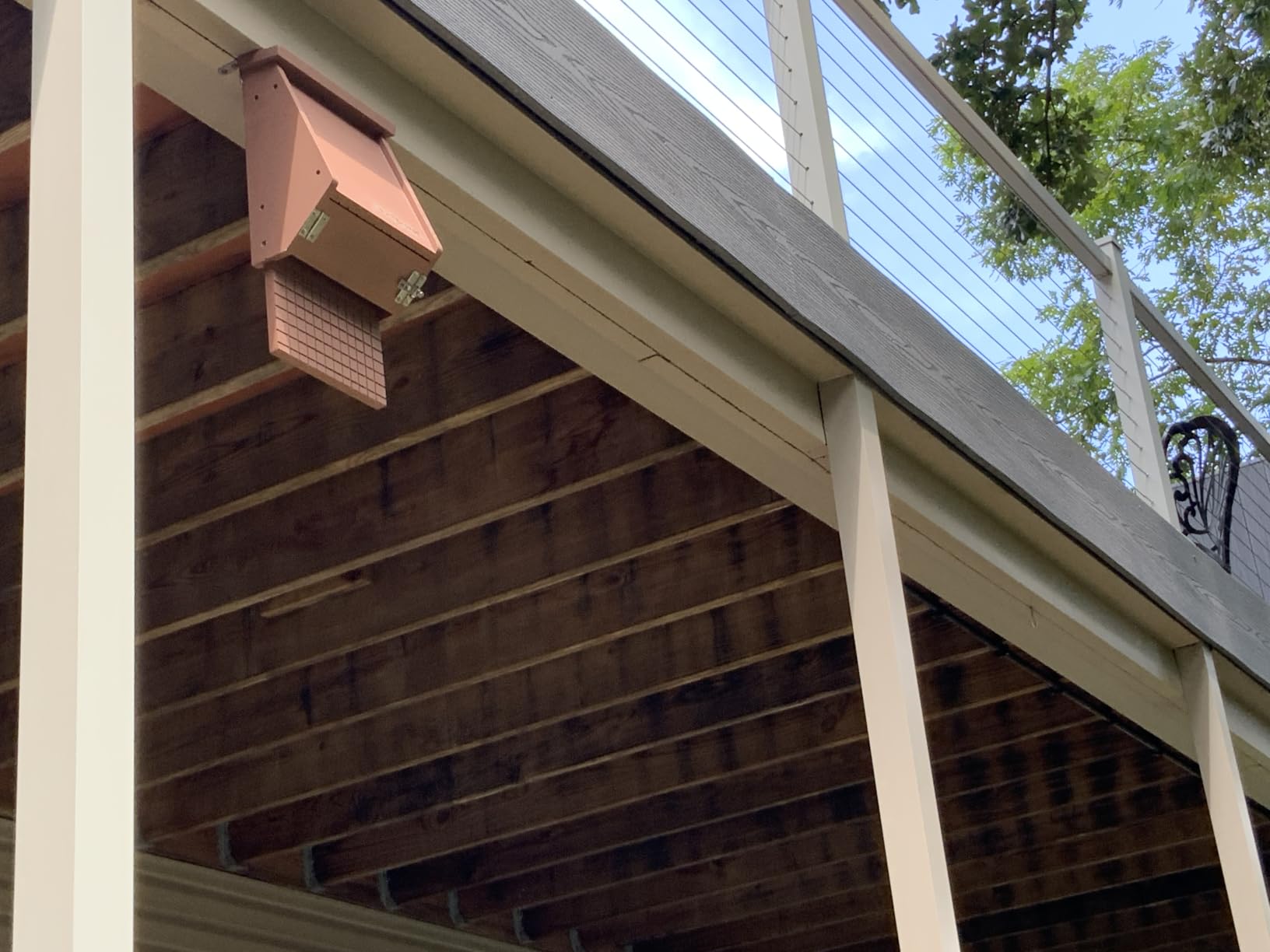 WHITEHORSE 4-Compartment Bat House - A Premium Cedar Bat Box that is Built to Last - Enjoy a Healthier Yard with Fewer Mosquitos While Supporting Bats (Black) customer photo 2