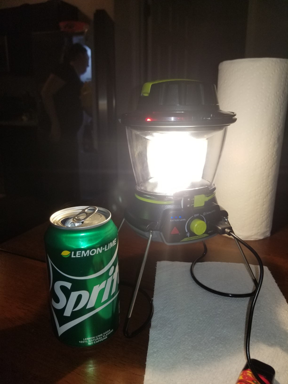 Lighthouse 600 Multi Functional Adjustable Light Perfect for Camping, Outdoor Events, or Emergency use Lumens USB Charging of Phones and Small Devices Long-Lasting Lithium Battery customer photo 2