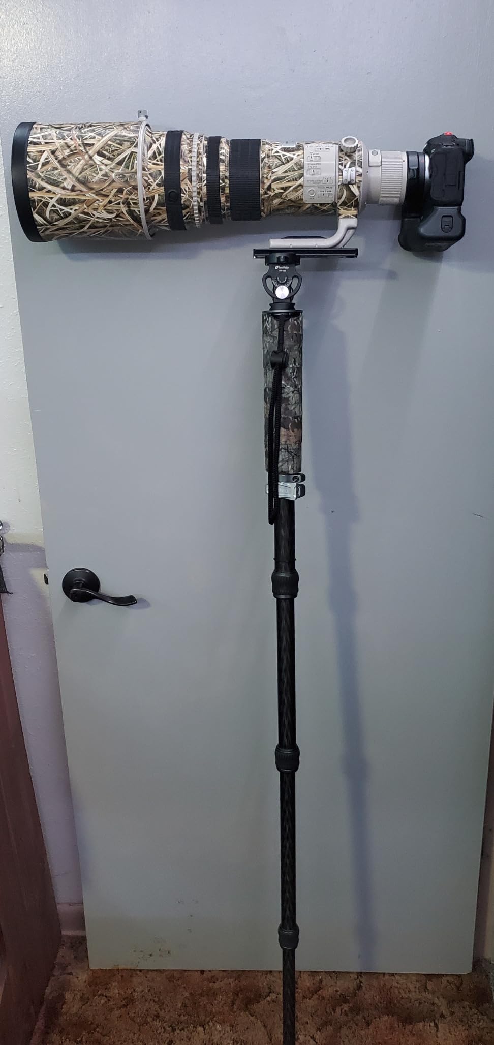 Benro Carbon Fiber Monopod - 6-Section Lightweight Travel Monopod with Twist Locks, Folding Base, Quick Height Adjustment, and High Load Capacity for DSLR, Mirrorless & Video Cameras (MSD46C) customer photo 1