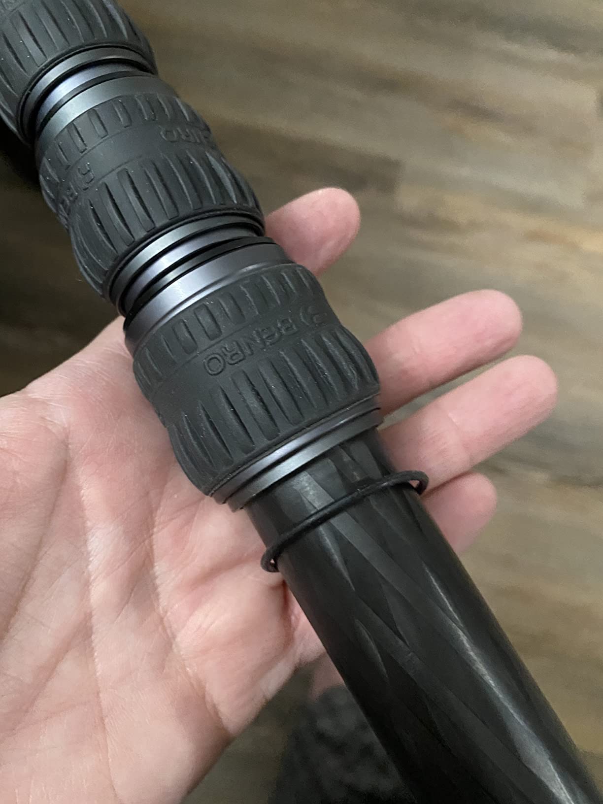 Benro Carbon Fiber Monopod - 6-Section Lightweight Travel Monopod with Twist Locks, Folding Base, Quick Height Adjustment, and High Load Capacity for DSLR, Mirrorless & Video Cameras (MSD46C) customer photo 2