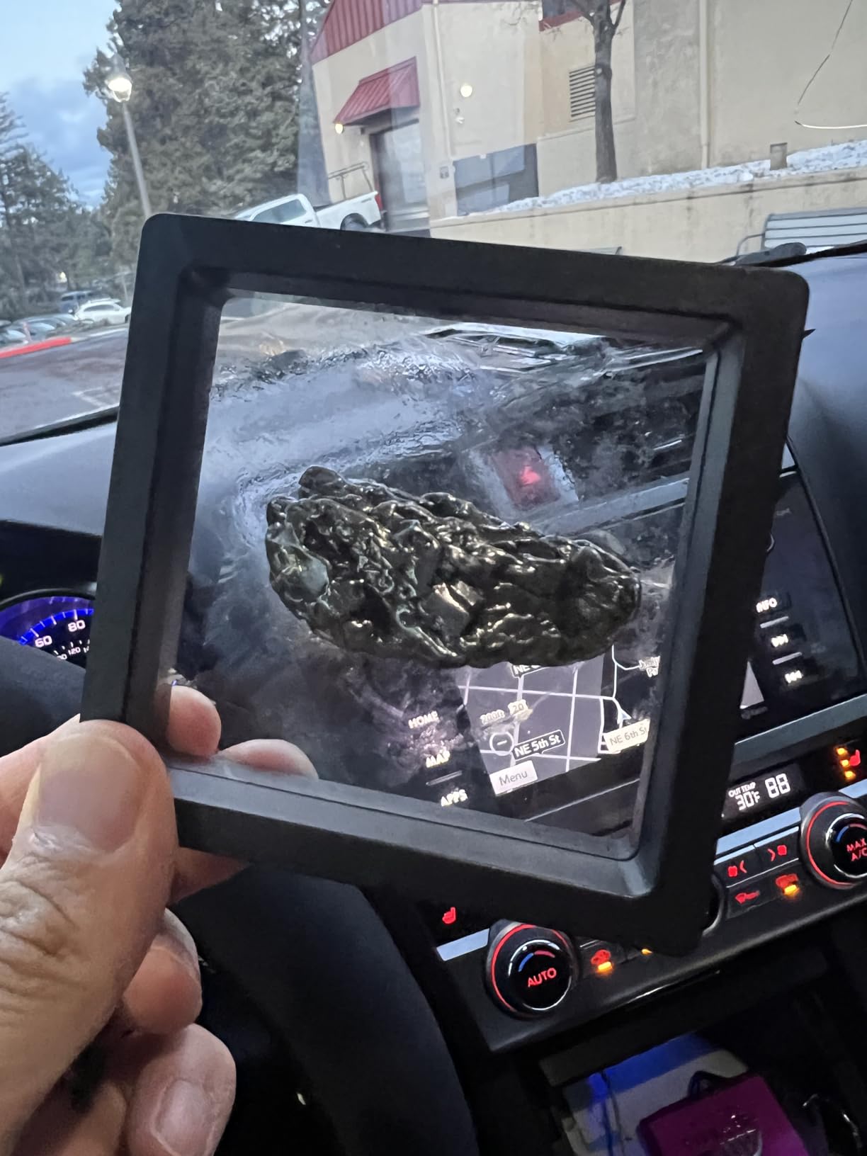 DANCING BEAR Real Meteorite Extra Large (20-32g) Genuine from Campo Del Cielo Argentina, Certificate of Authenticity, Display Case, ID Card, Space Rock, Assembled in the USA customer photo 1