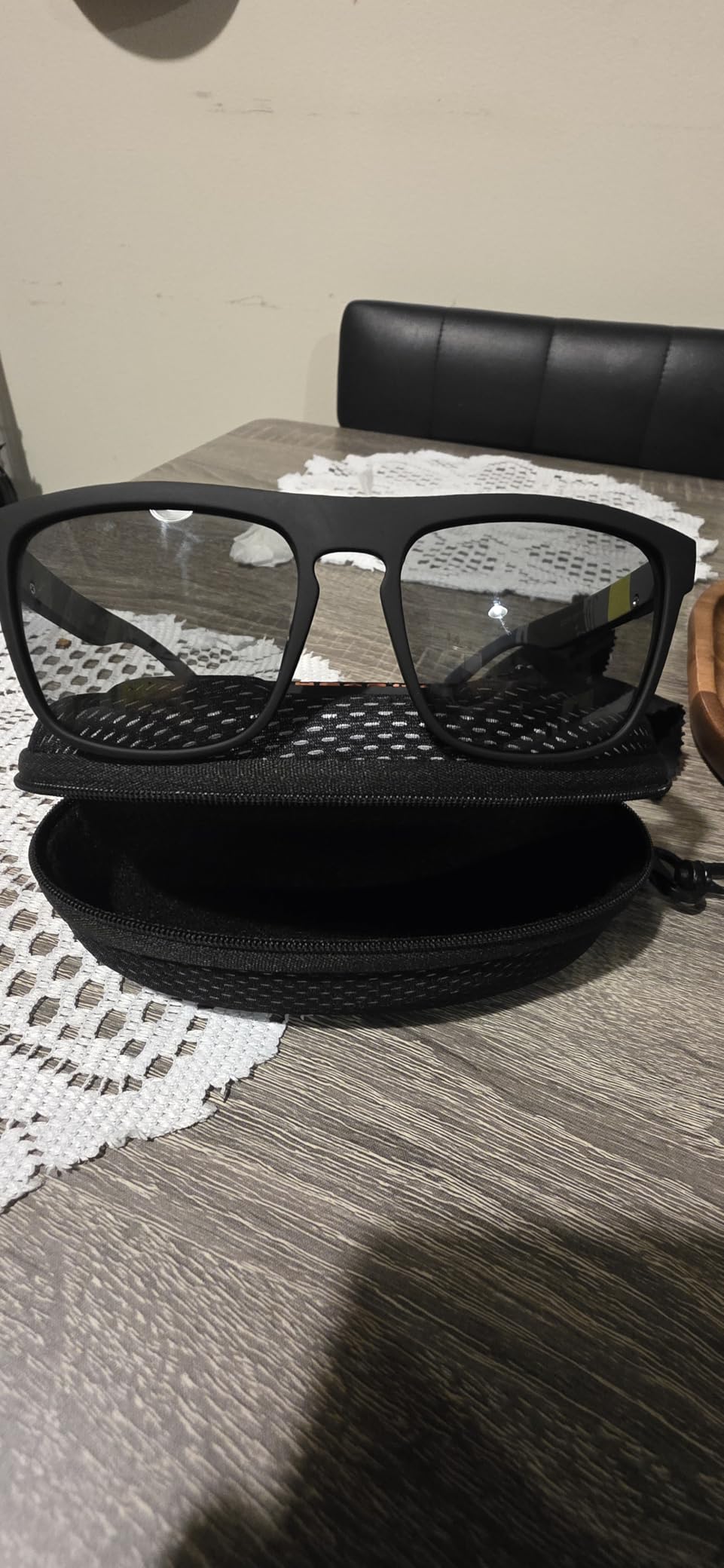 Photochromic Polarized Driving Sunglasses Men Square Matte Frame Eyewear Outdoor Sport Cycling UV Protection Glasses customer photo 2