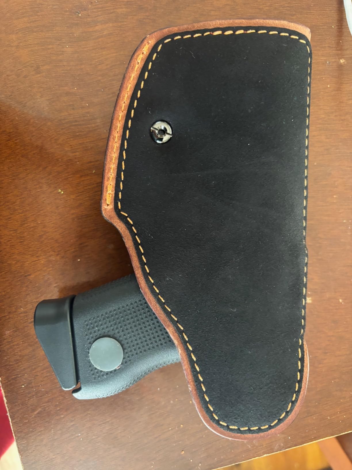 Full Grain Leather IWB Holster Compatible with Glock 17/19/19X/43X, Ruger RXM, Taurus G2C/G3C, Sig P365/P365X/P320/M18/M17, M&P9 Shield Plus,Hellcat & Other Full Size Compact Subcompact Pocket Handgun customer photo 2