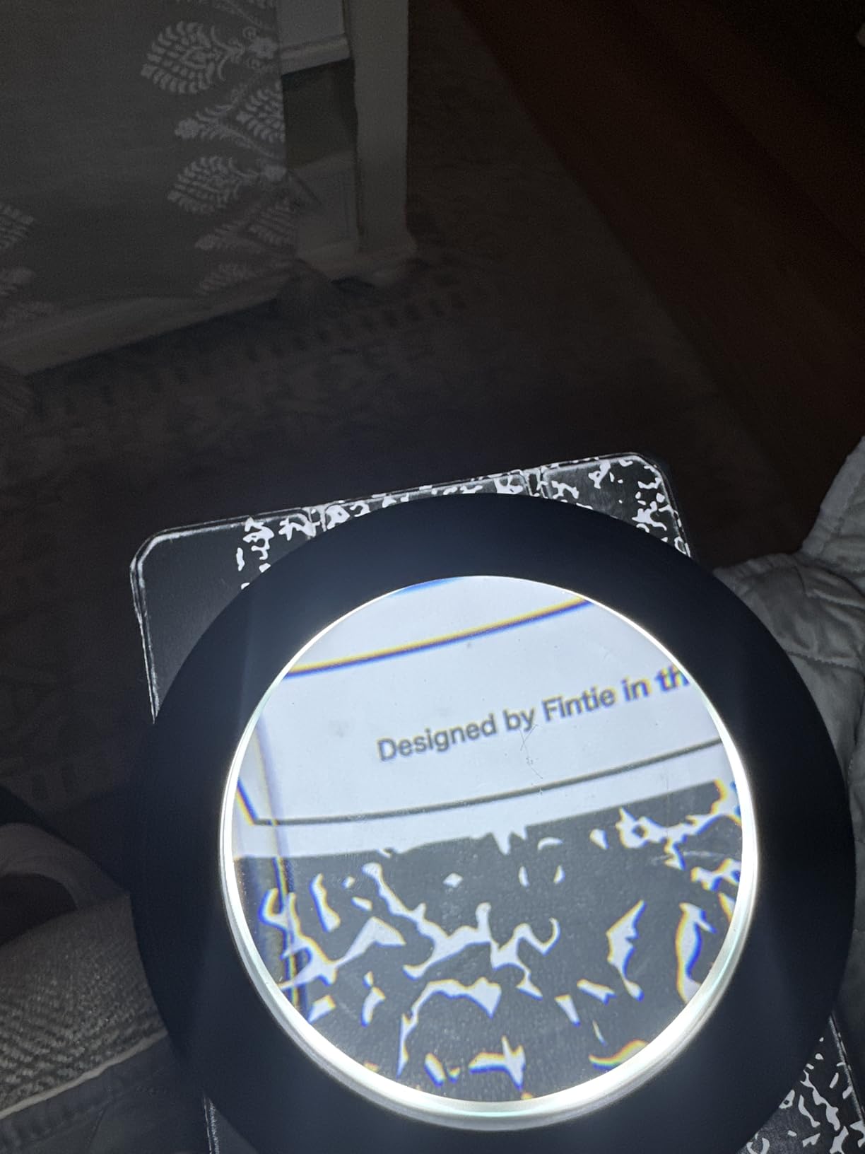 JMH Magnifying Glass with Light, Handheld Large Magnifying Glass 18LED Cold and Warm Light with 3 Modes, Illuminated Lighted Magnifier for Seniors Reading, Coins, Jewelry customer photo 2