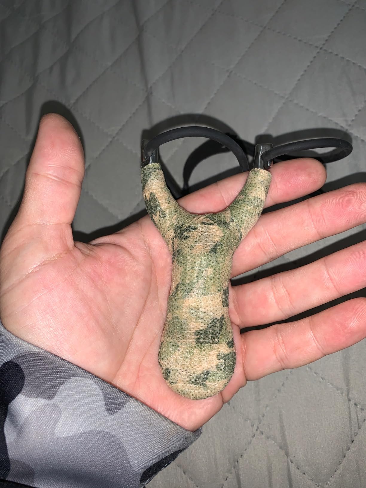 Piaoyu Stainless Steel Slingshot Traditional Recurve Professional Outdoor Hunting Shooting Simpleshot with 3pcs Rubber Bands, Slingshots for Adults customer photo 1
