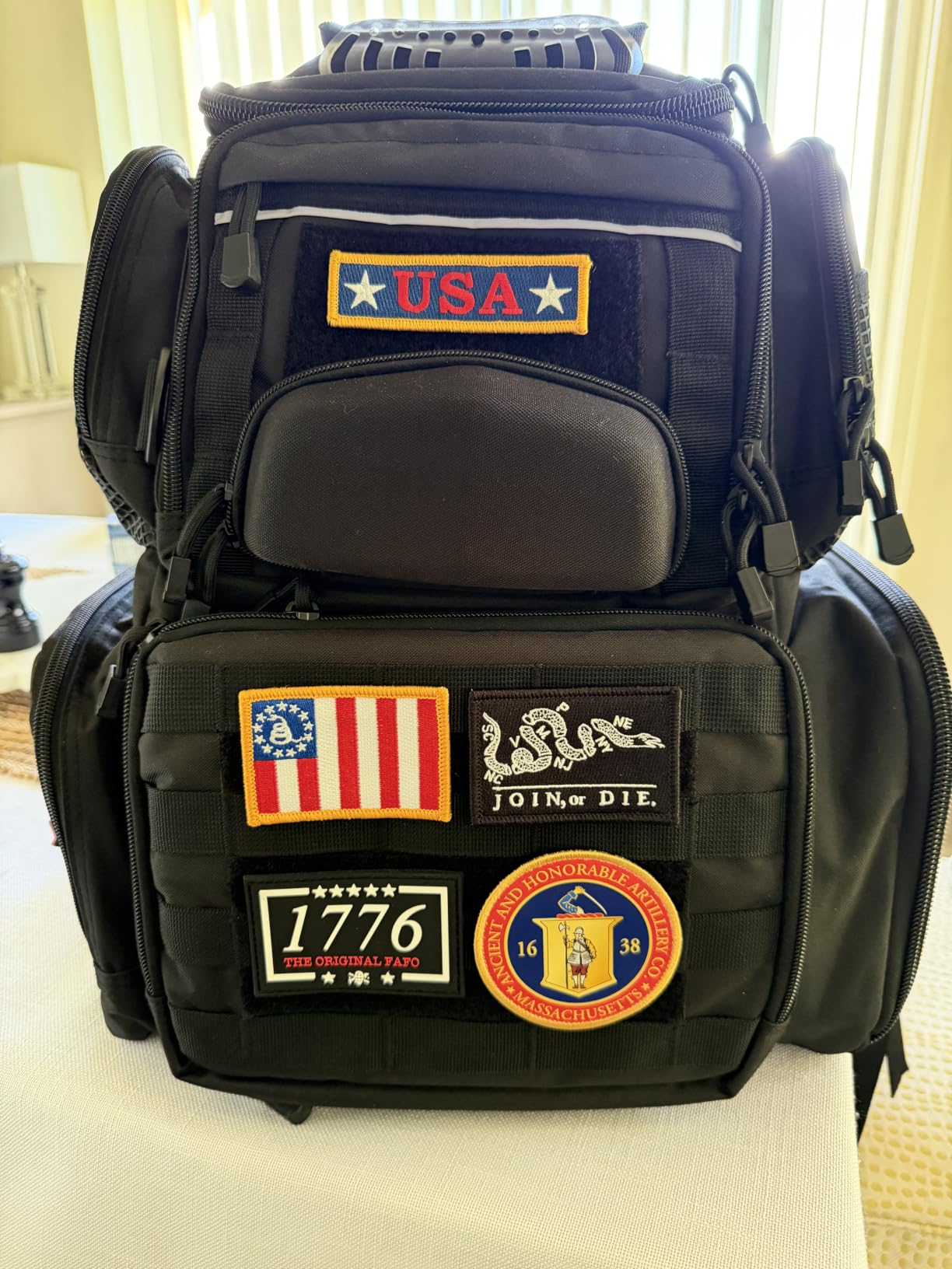 TIDEWE Tactical Range Backpack with Removable Divider, Handgun Backpack with 4 Pistol Case customer photo 1
