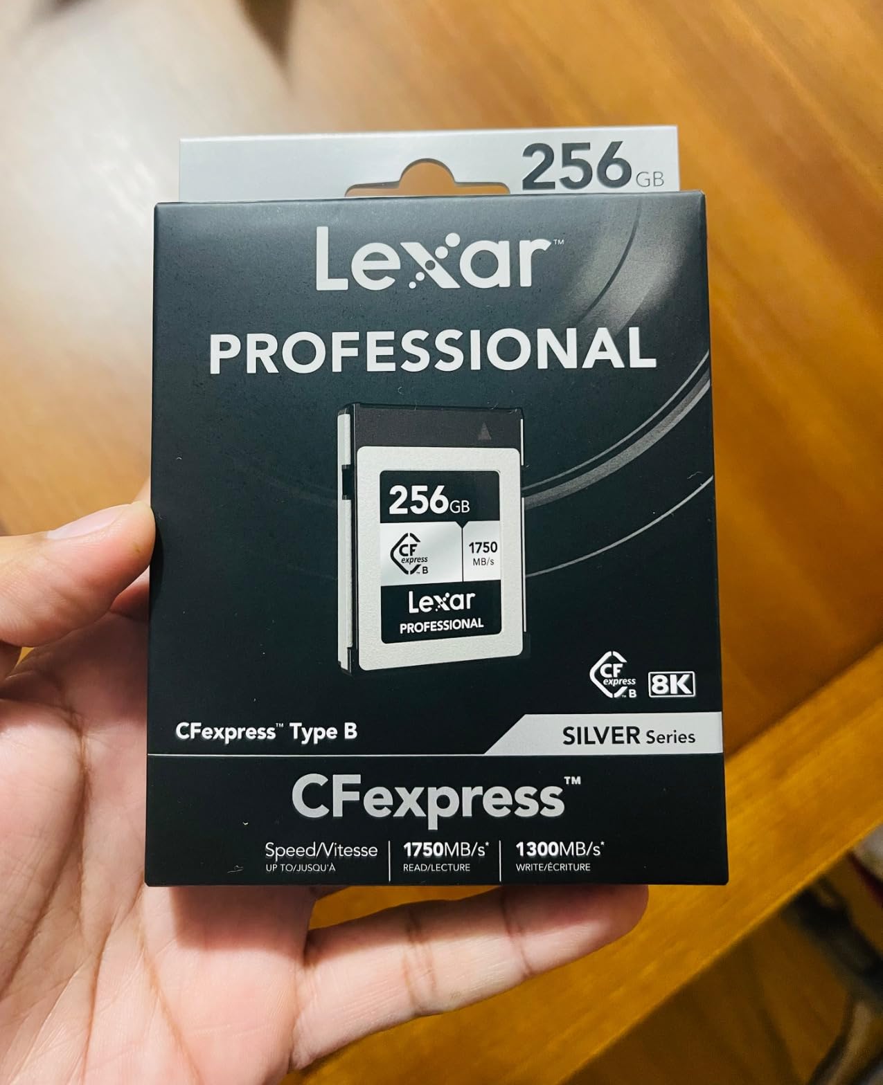 Lexar 128GB Professional CFexpress Type B Silver Series Memory Card, for Photographers, Videographers, Up to 1750/1300 MB/s, 8K Video (LCXEXSL128G-RNENG) customer photo 1