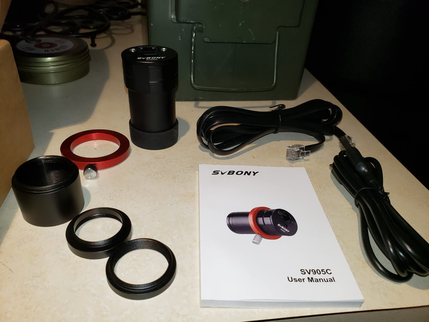 SVBONY SV905C Guide Camera Telescope Eyepiece, 1.23MP CMOS Sensor, 1.25Inch | USB 2.0, ST4 Guide Interface, Astrophotography Camera, with AR-Coated, for Autoguiding or Planetary Imaging, Astrophotography customer photo 1