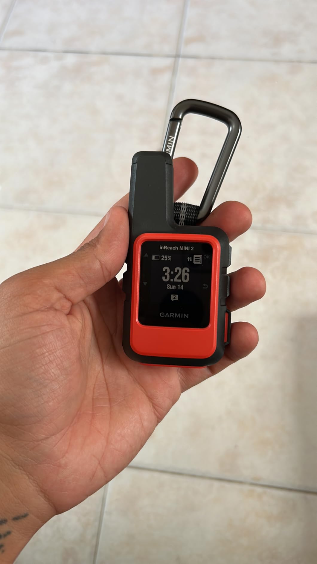 Garmin inReach Mini 2, Lightweight and Compact Satellite Communicator, Hiking Handheld, Orange - 010-02602-00 | Two-Way Iridium Messaging and Interactive Sos, Up to 14 Days and 30 Days Battery, 3.5 Oz, IPX7 customer photo 2