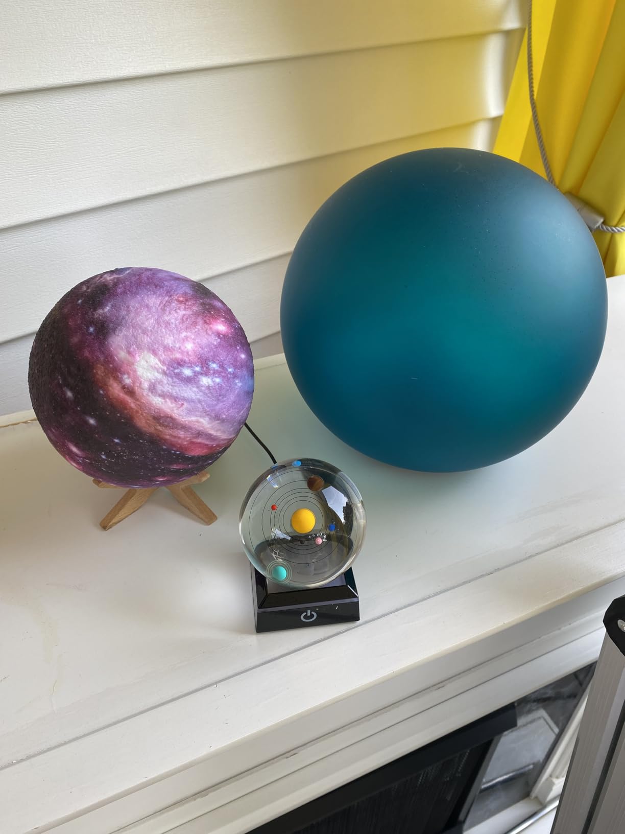 Qianwei 3D Solar System Model Crystal Ball Astronomy Gifts Men Space Decor | 80mm 3.15