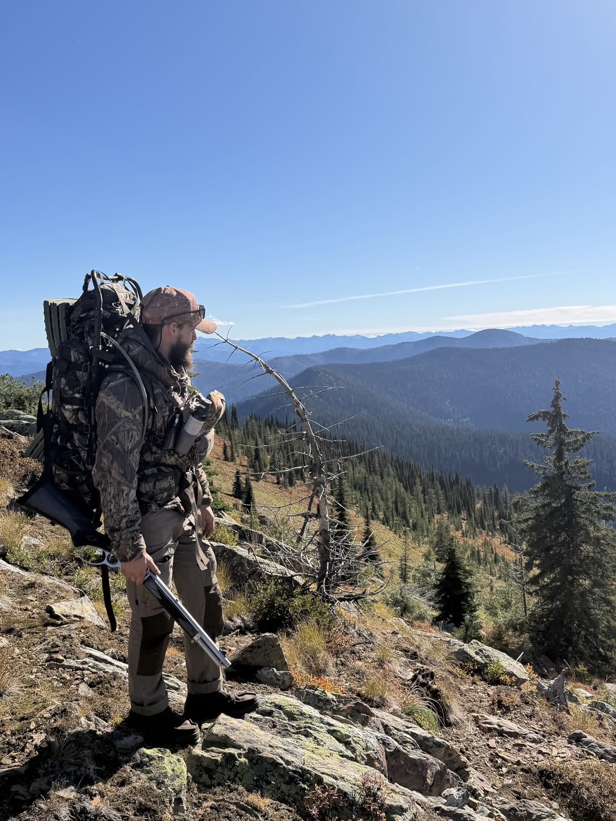 TIDEWE Hunting Backpack 5500cu with Frame and Rain Cover for Bow/Rifle/Pistol | 90L Capacity, 3-5 Day Hunting Pack, Heavy Load Support, Bow & Rifle Carry, Next G2 Camo, Multi-Pocket Storage customer photo 1