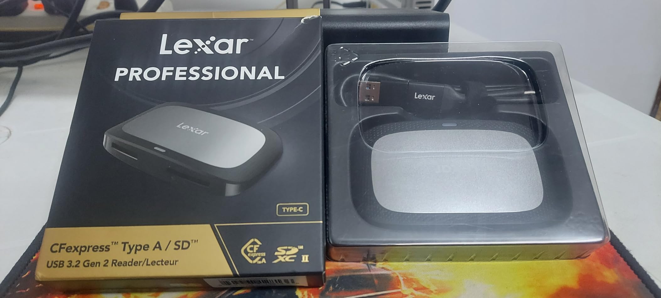 Lexar CFexpress Type A/SD Card Reader, Up to 10Gbps, USB 3.2 Gen 2, Dual-slot Simultaneous Offload, LRW530U-RNBNG customer photo 2