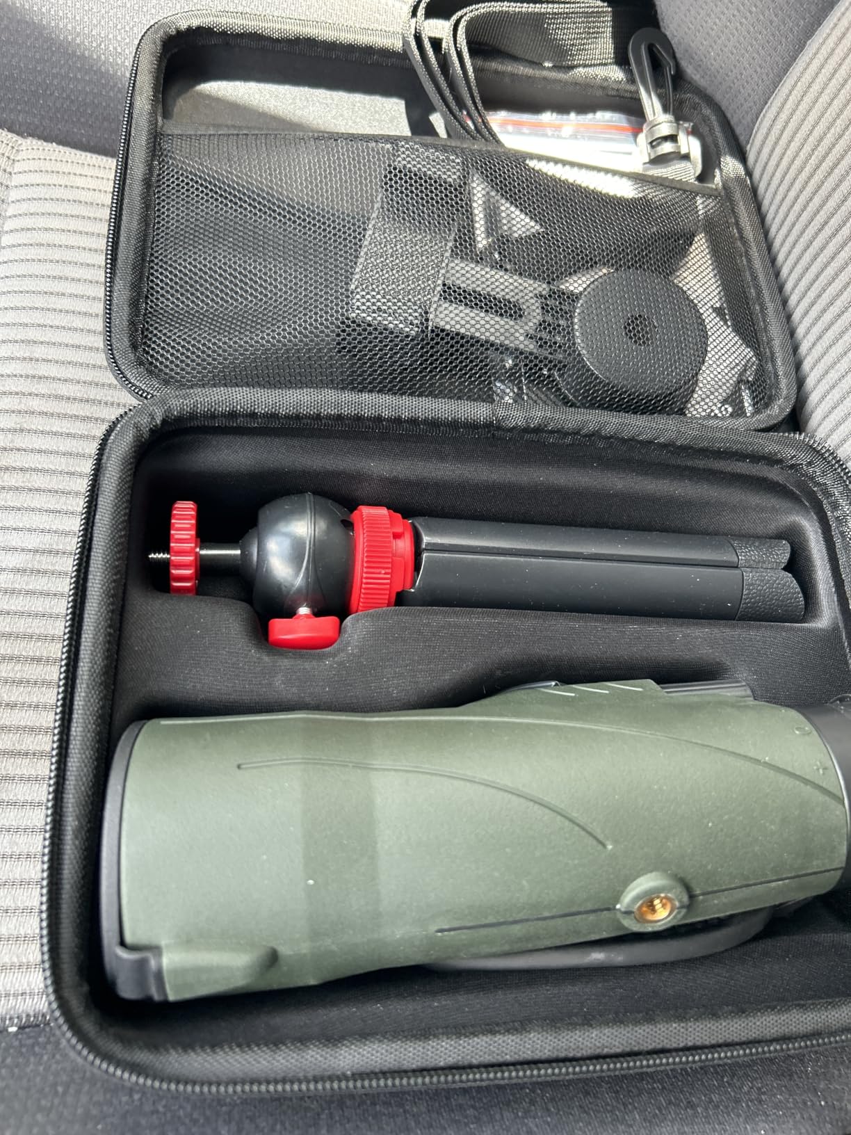 12x56 High Power Monocular Telescope for Adults with Smartphone Adapter | Large BAK4 Prism & FMC Lens with Tripod Travel Bag customer photo 1