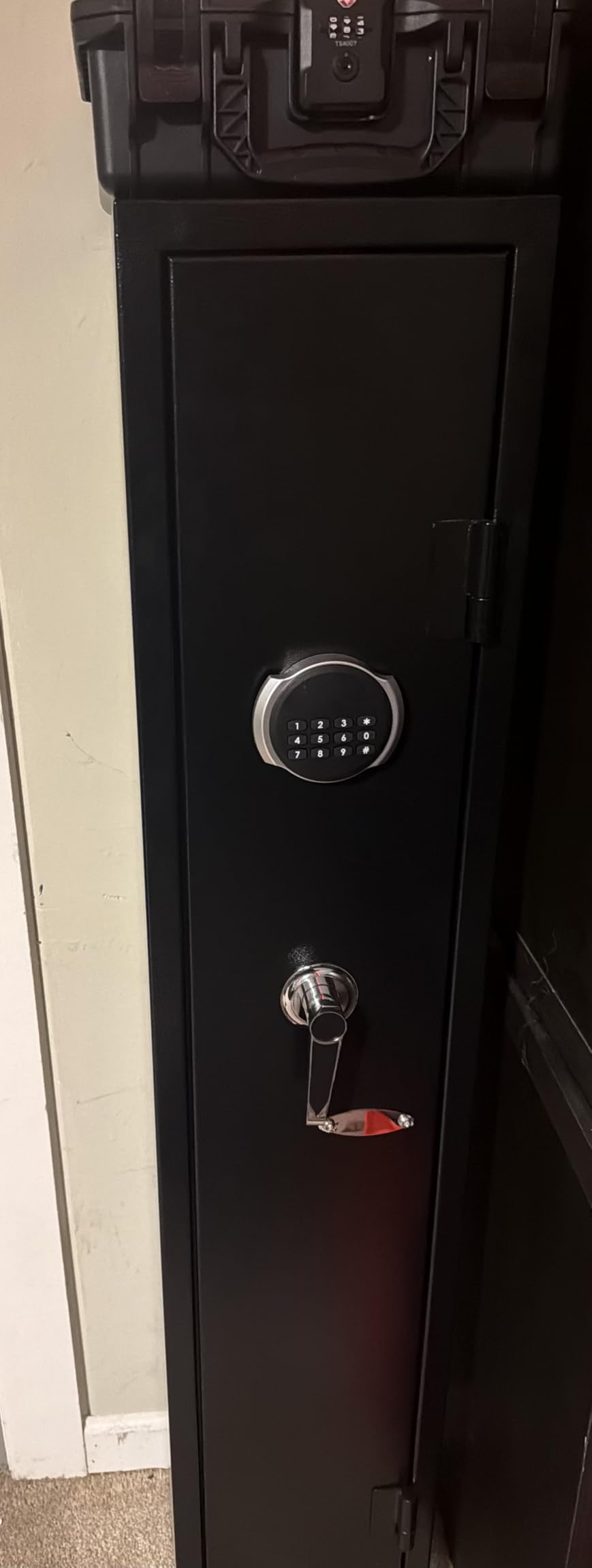 KAER 2-3 Gun Safe, Rifle Safe, Gun Safe for Rifles and Pistols, Gun Cabinet for Shotguns, Long Gun Cabinet for Shotguns with Removable Storage Shelf, LED Light, Quick Access Rifle Safes customer photo 1
