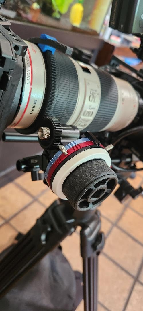 Nitze Mini Follow Focus, with 15mm Rod and Rod Clamp, Gear Ring Belt, 3 Reversible Drive Gears and 2 Marking Disks, Supports A/B Hard Stops and 360° Infinity Zoom - MF15C customer photo 2