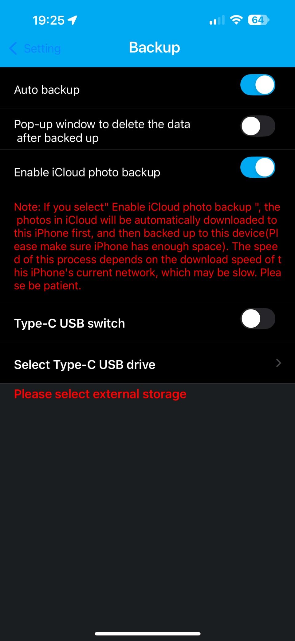 iDiskk 2TB Apple Certified Portable External Hard Drive for iPhone Android | iPhone External Storage,Plug & Play for iPad/Mac/PC, Free iDiskk App Required for iPhone iPad, One-Click Auto Backup data customer photo 2