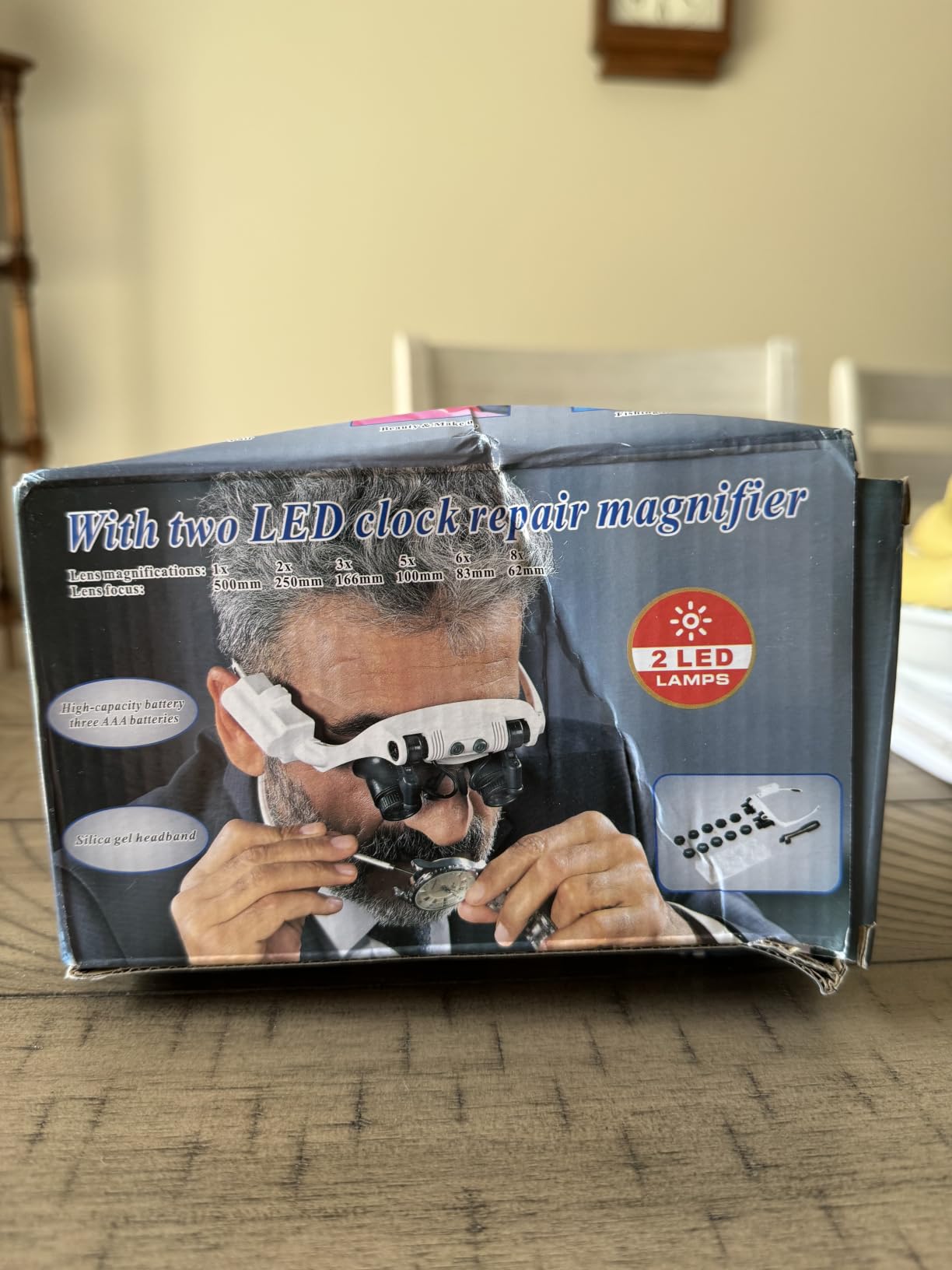 Hands Free Head Magnifying Glasses, Magnifier with Light, 1X, 2X, 3X, 5X, 6X, 8X, Ideal for Jewelry, Eyelash Extensions, Soldering, Craft, Cross Stitch customer photo 2