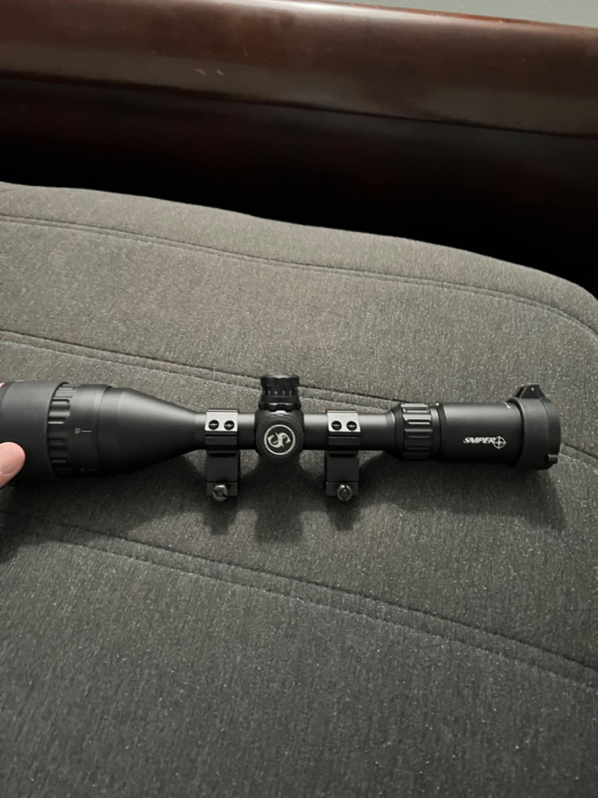 SNIPER Rifle Scope 4-12x50 AOL for Hunting and Shooting | Red/Green/Blue Illuminated Reticle, Adjustable Objective, Riflescope customer photo 1