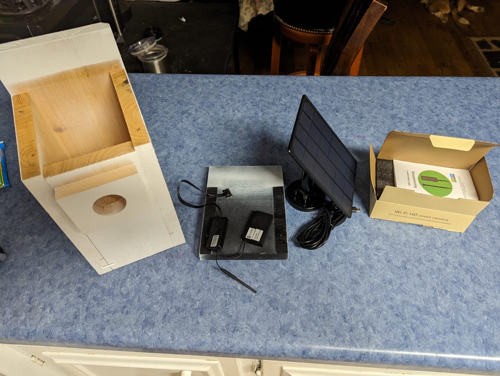 WIWACAM WiFi Bird Box Camera, 4K HD WLAN, Live Video to Phone, Easy Installation to Most of Bird Box Bird House Birdhouse Feeders Nesting, for Robins, Wrens, Tree Swallows, with Night Mode, Recording customer photo 2