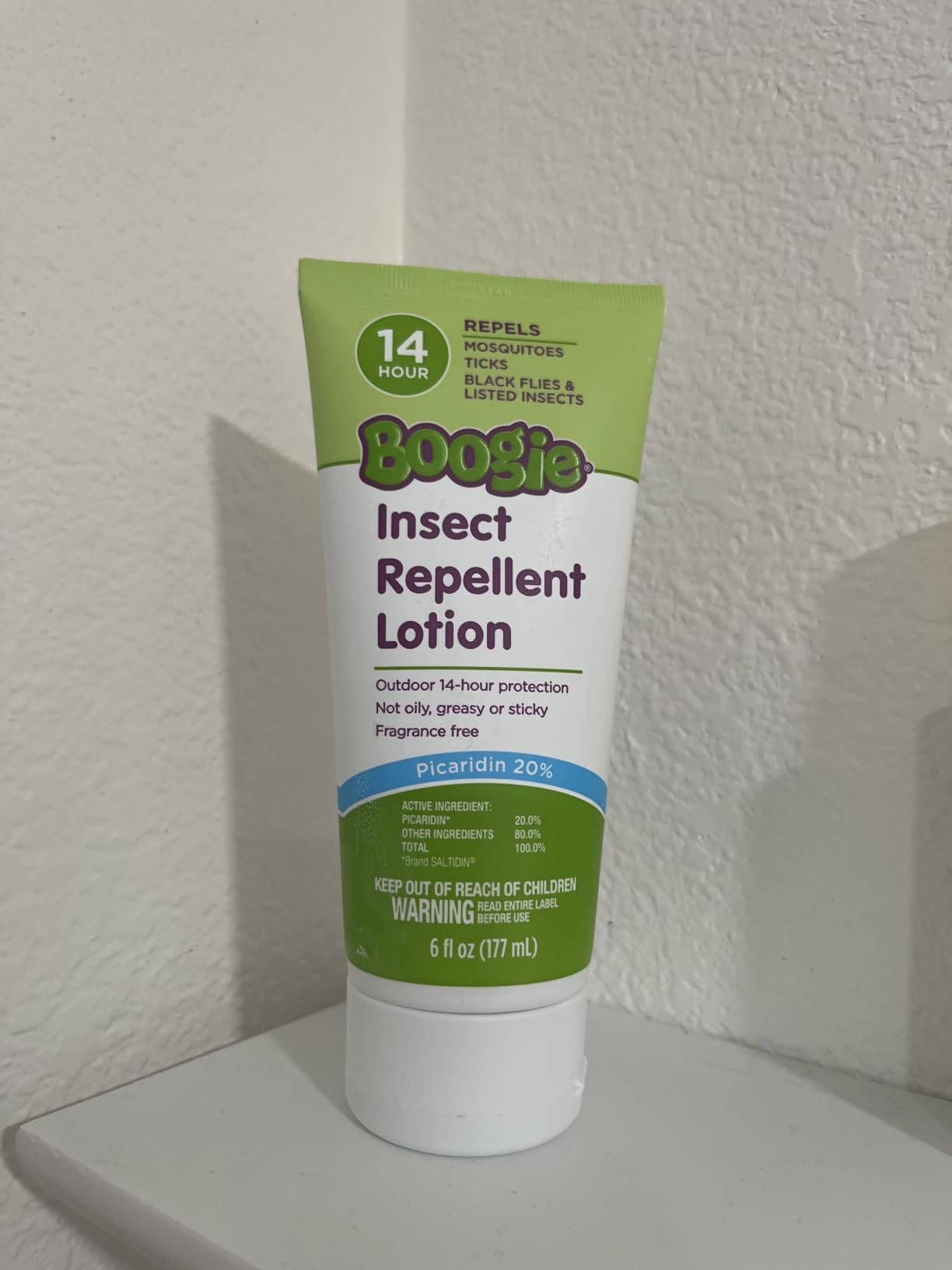 Boogie Insect Repellent Lotion for Mosquitoes, Ticks & Flies - 6 fl oz | DEET Alternative Mosquito Repellent - Up to 14-Hour Protection - Fragrance-Free customer photo 1