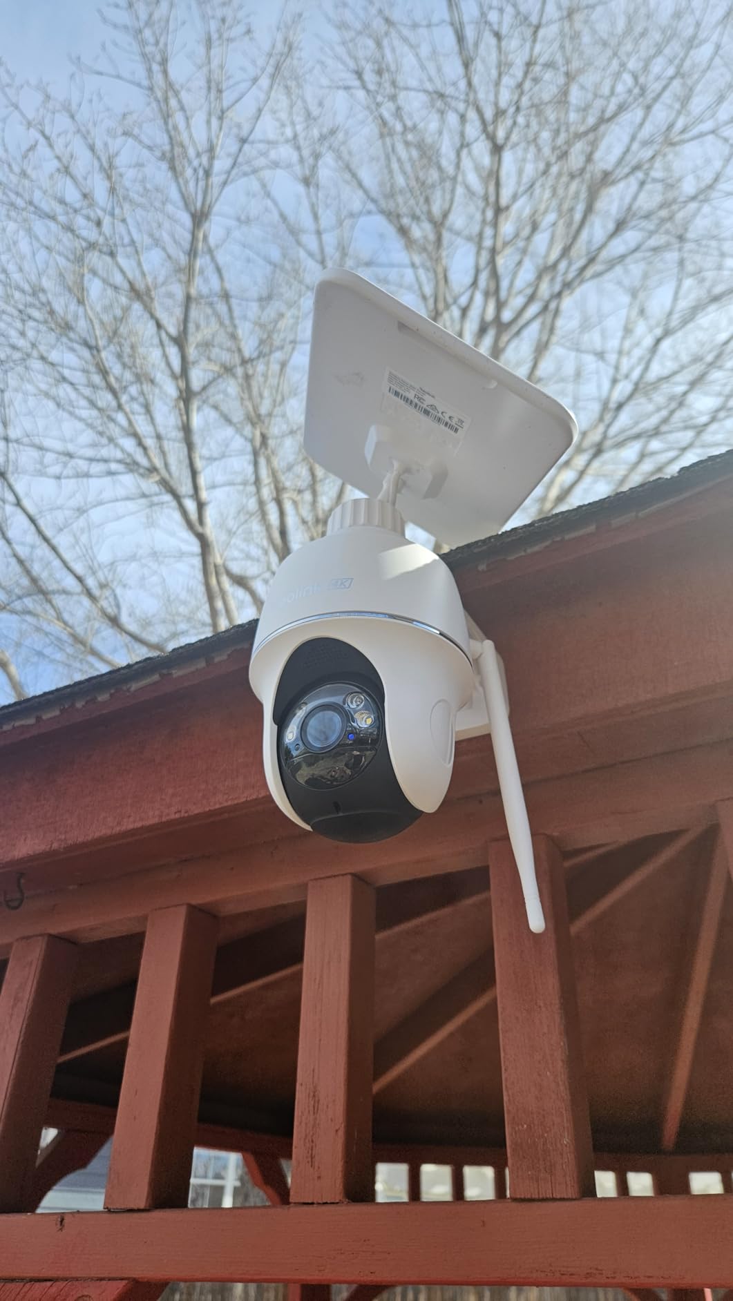 Argus PT Ultra First 4K Solar Security Cameras Wireless Outdoor | 360° Pan Tilt Auto-Tracking, 8MP Color Night Vision, 2.4/5 GHz Wi-Fi 6, No Subscriptions, Home Hub Compatible customer photo 1