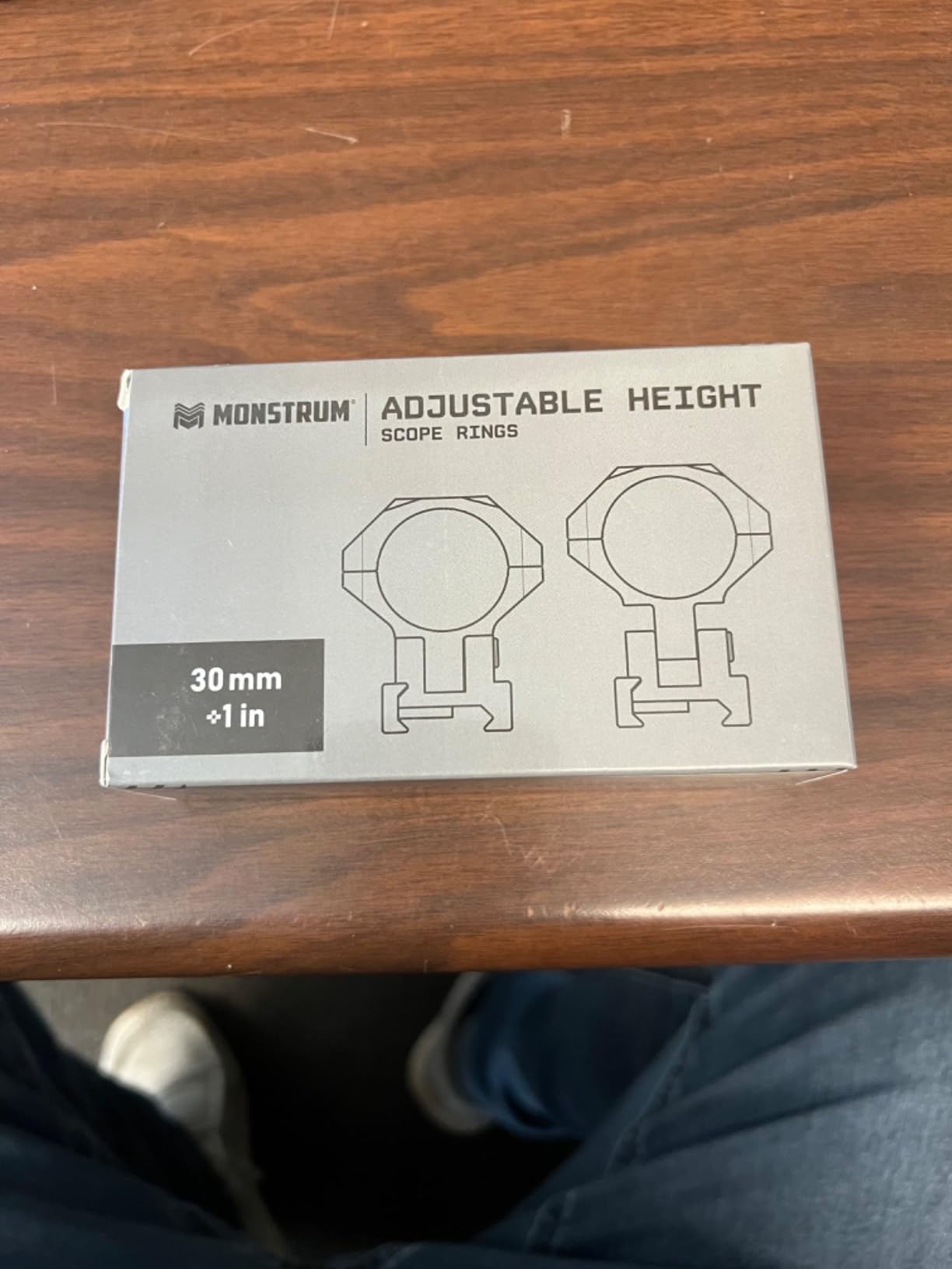 Monstrum Adjustable Height, Adjustable MOA, Picatinny Scope Rings | 30 mm Diameter | Includes 1 inch Diameter Inserts customer photo 1
