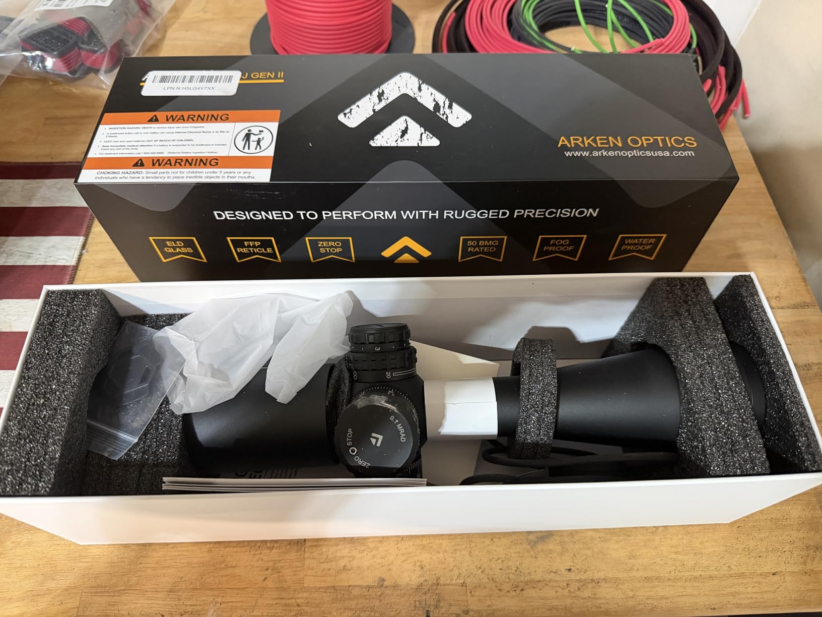 Arken Optics SH4J GEN2 6-24x50 FFP Precision Rifle Scope, 34mm Tube customer photo 2