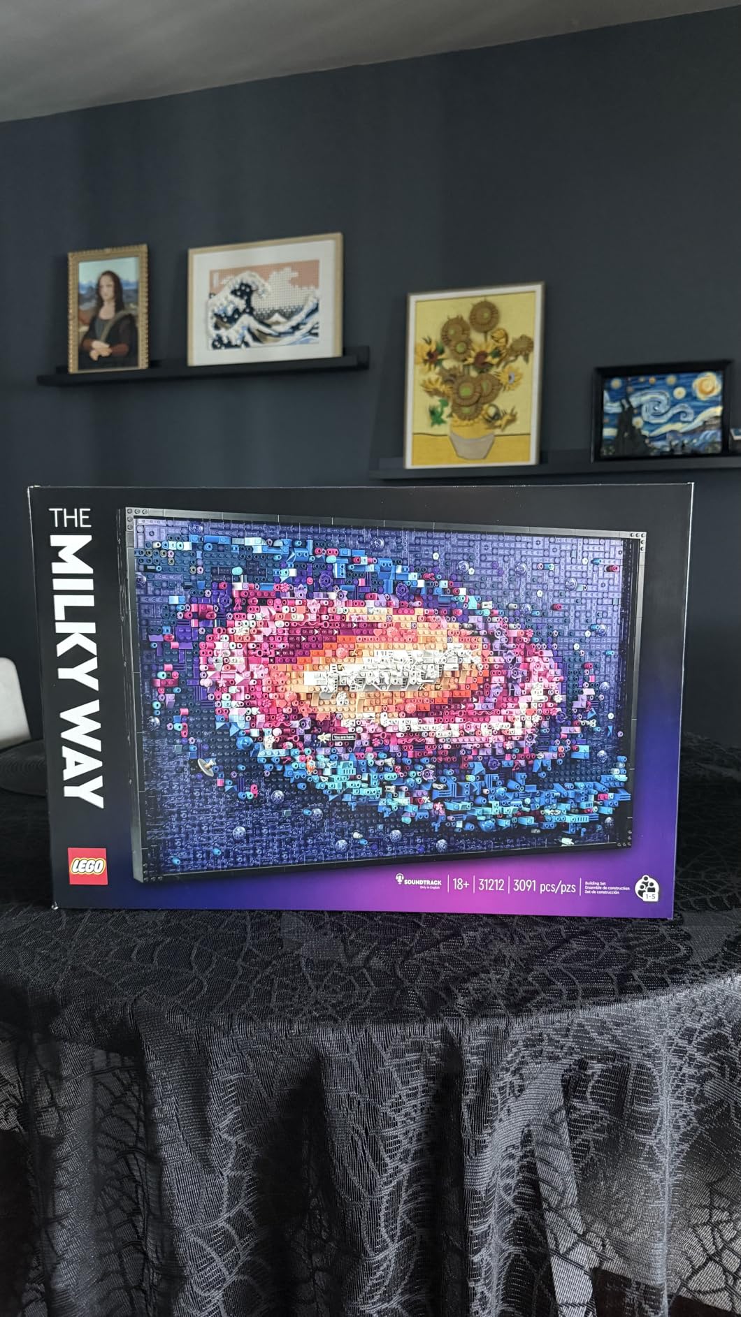 LEGO Art The Milky Way Galaxy Building Set - Space Decor DIY Kits for Adults for Bedroom Wall, Ages 18+ - Gift Ideas for Astronomy Lovers, Men & Women - Includes Frame for Display - 31212 customer photo 2