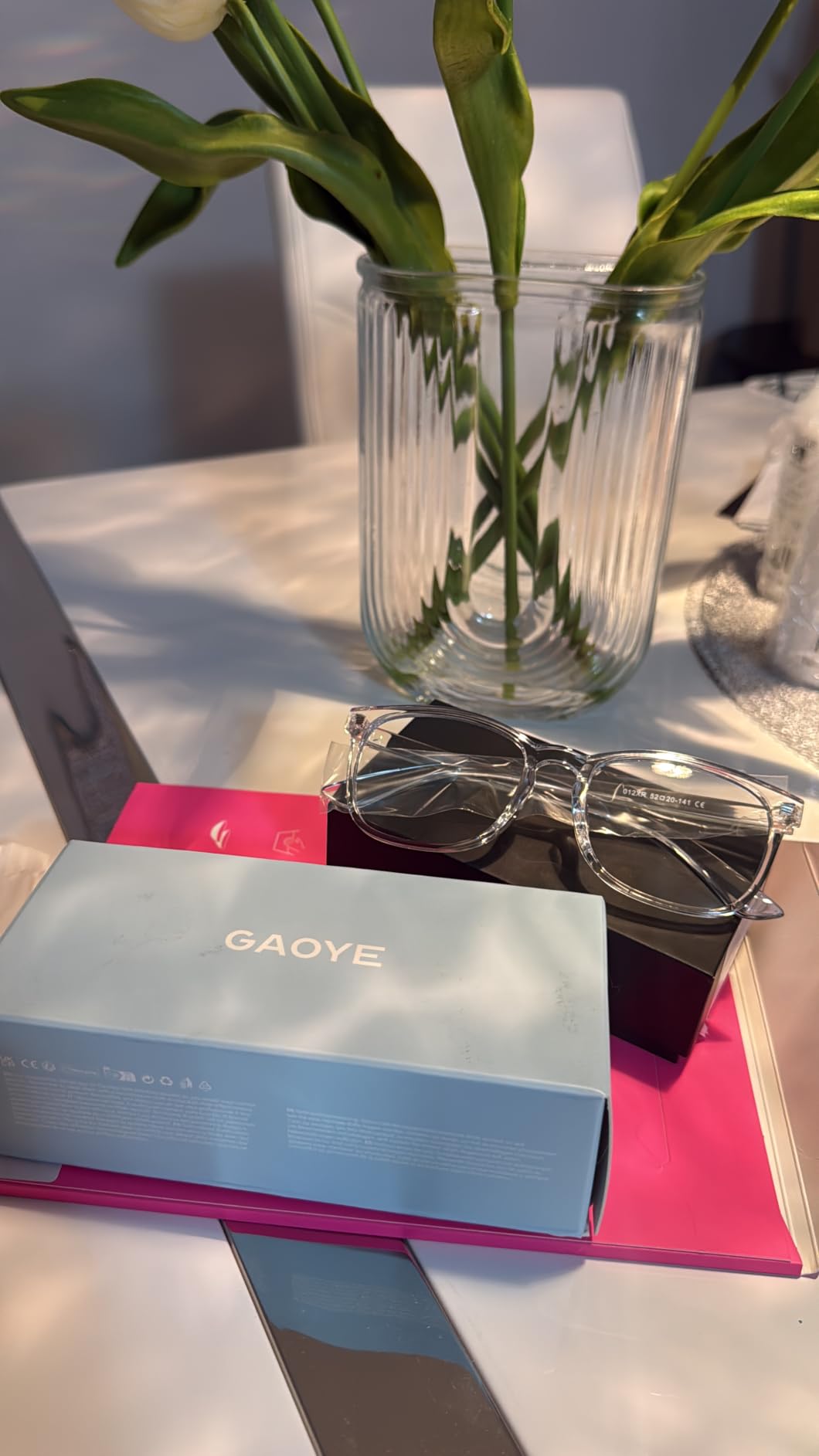 Gaoye Night Driving Glasses for Women - 3 Pack | Computer Glasses, Blue Light Blocking, Stylish Eyewear Frame Accessories customer photo 2