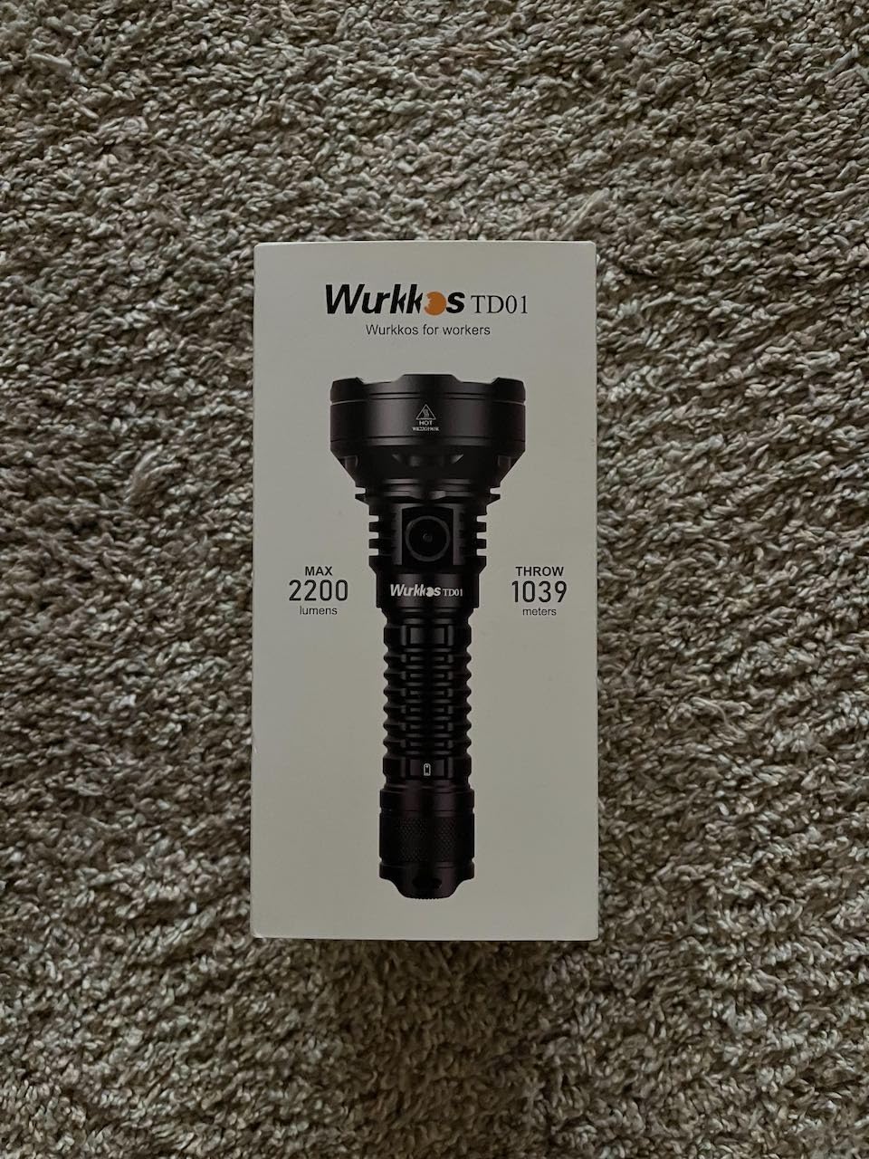Wurkkos TD01C Tactical Flashlight, 1800lm, 1000M Range, IPX8 Waterproof, SFT40 LED, USB-C Rechargeable customer photo 1