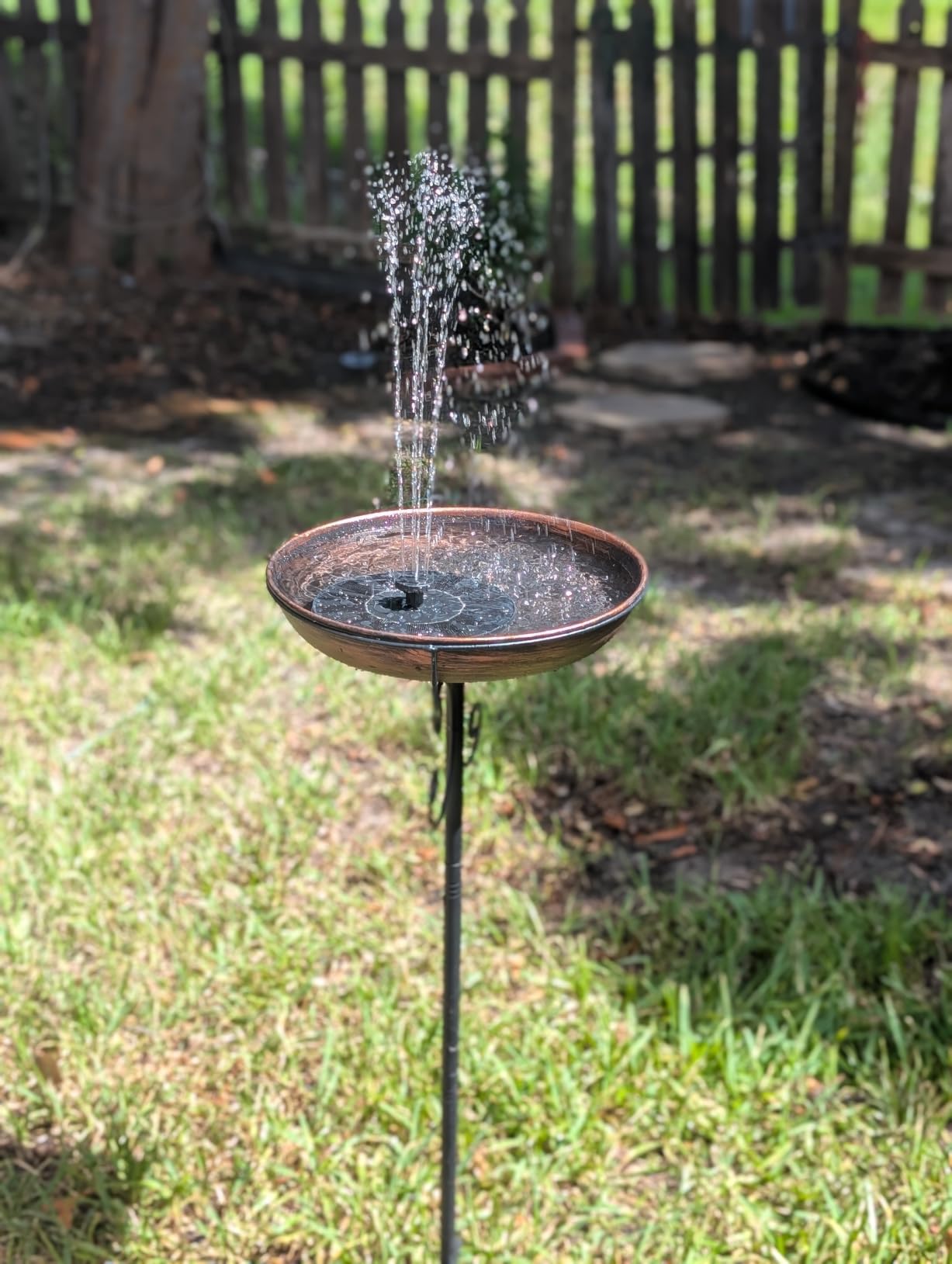 Daoeny 35In Metal Bird Bath for Outside, Vintage Freestanding Birdbaths & Birdfeeder, Bird Baths Feeder Bowl for Outdoors Garden Patio Yard Lawn Decor, Upgraded 5-Pronged Base (Antique Bronze) customer photo 2