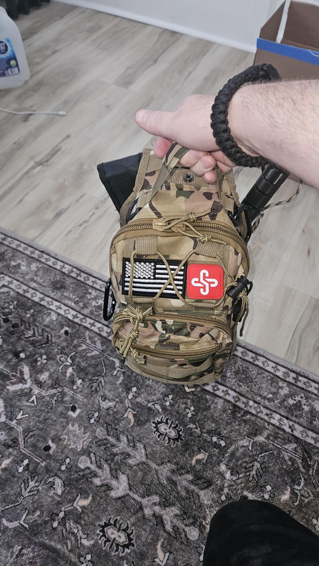 Survival Kit, 262Pcs Survival Gear and Supplies with First Aid Kit Pouch and Crossbody Bag customer photo 1