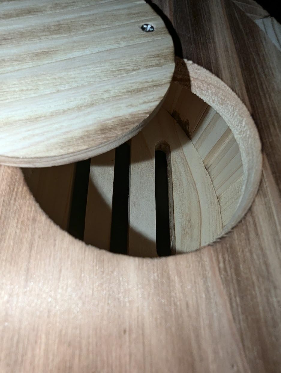 Picowe Butterfly House Wooden Habitat Natural Nesting Box Garden House with Feeder Hanging for Bee Butterfly Ladybirds for Garden Outside, Open Door customer photo 2