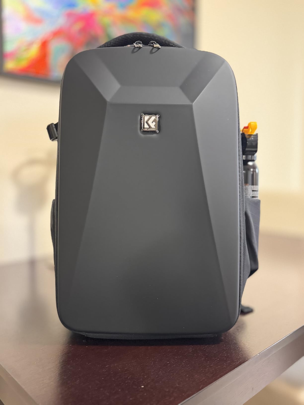 K&F CONCEPT Camera Backpack, Hardshell Photography DSLR Camera Bag | 15-15.6 Inch Laptop Compartment, Waterproof, Hard Shell Camera Case customer photo 1