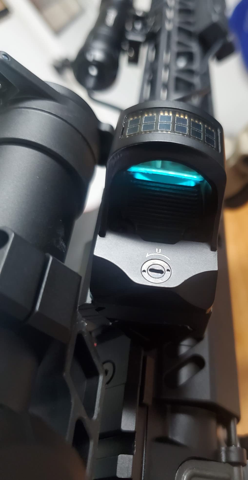 HOLOSUN 407C/507C-X2 Series, 2 MOA Dot, 32 MOA Circle Dot Options, 7075 Aluminum, Open, Solar, Shake Awake, RMR Footprint (Red, Green Reticle) (Burnt Bronze) customer photo 2