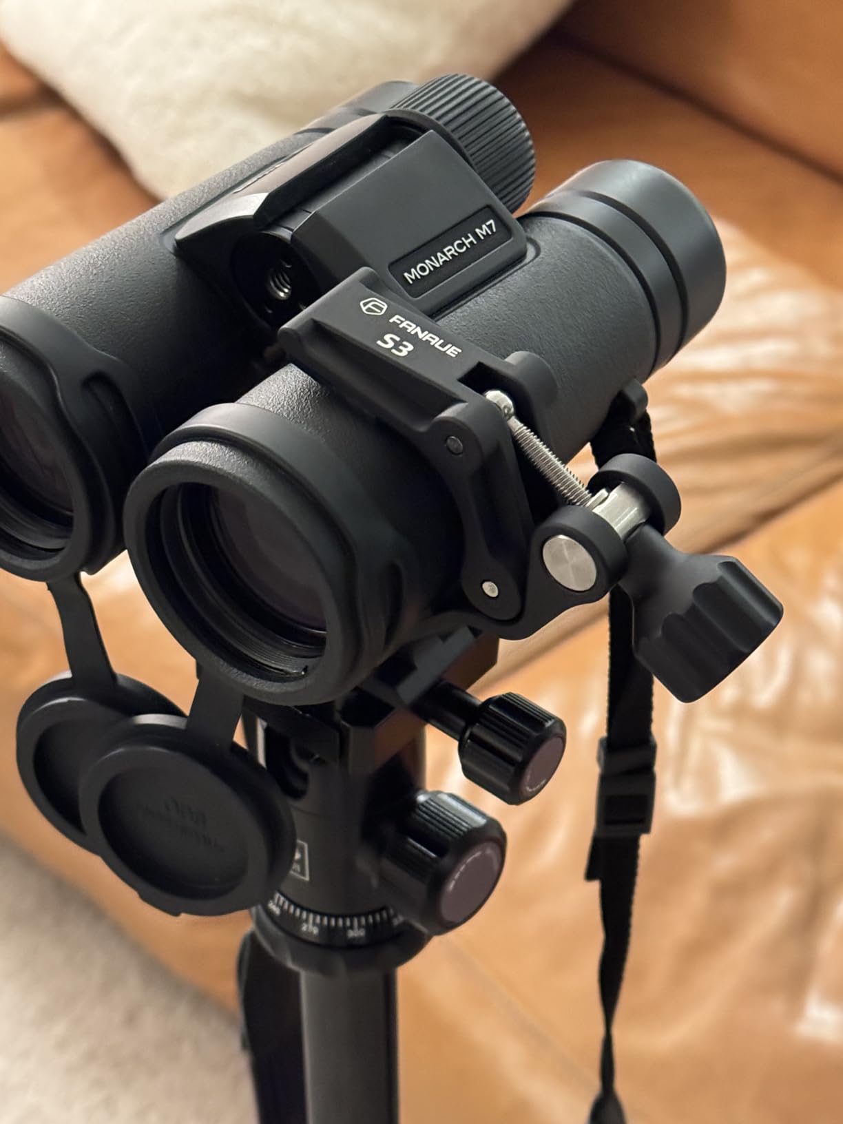 FANAUE S3 Binocular Tripod Mount Adapter, ARCA Quick Release with 1/4